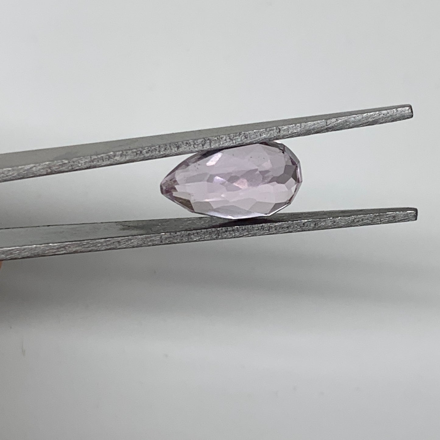 5.92cts, 13mmx7mmx8mm,Heated Kunzite Crystal Facetted Stone @Afghanistan,CTS225