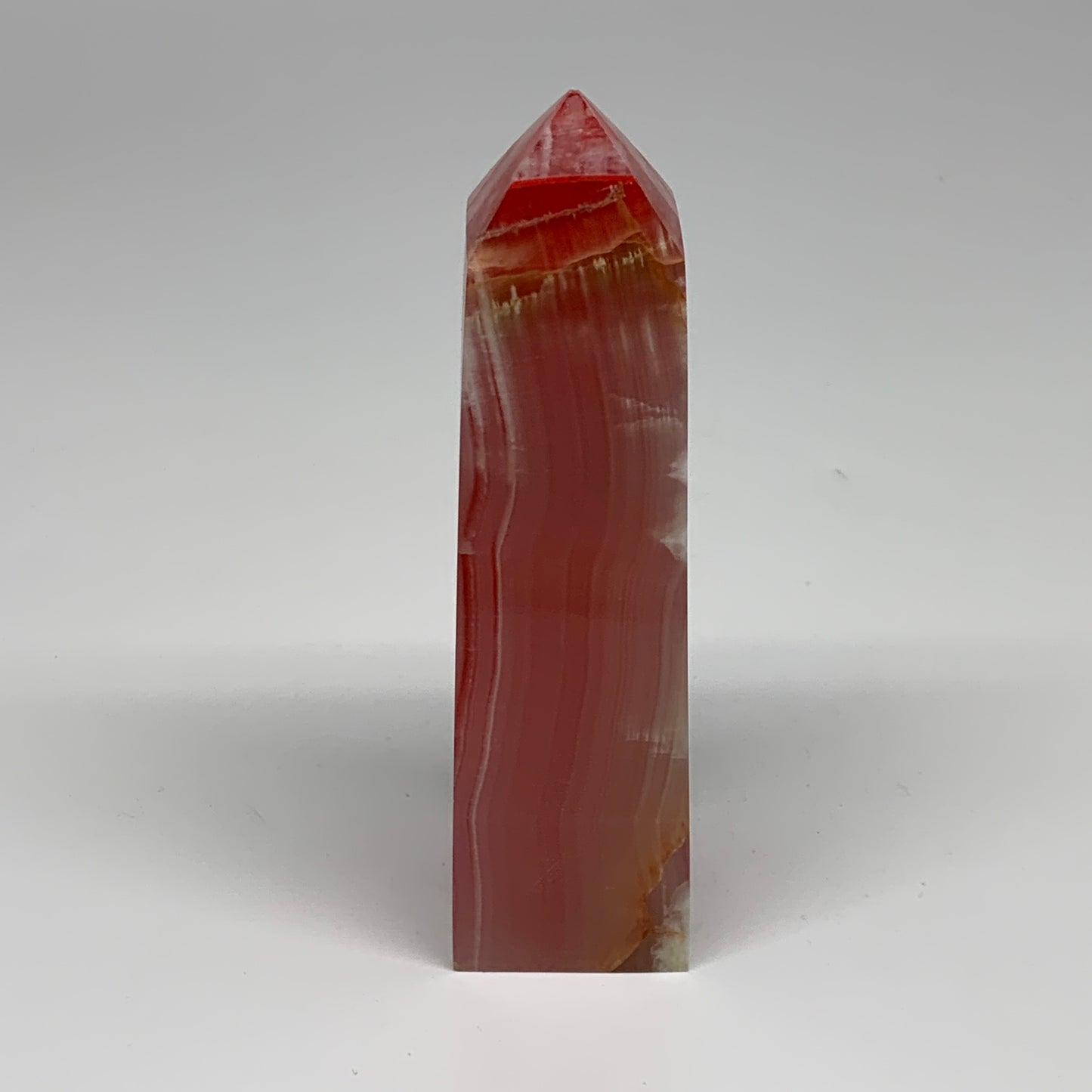 484.7g, 5.9"x1.6"x1.7" Dyed/Heated Calcite Point Tower Obelisk Crystal, B24982