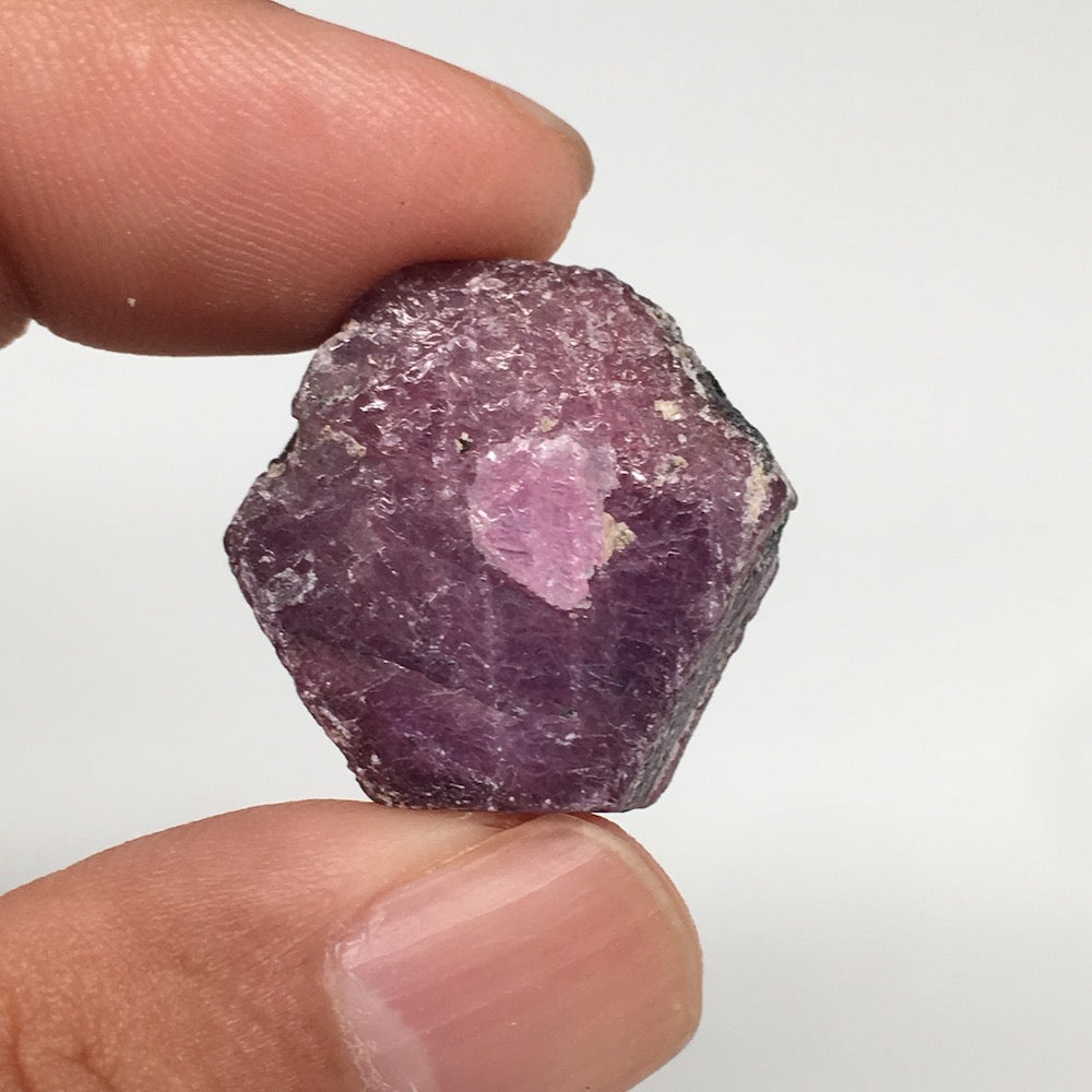 13g, 22mm x 20mm, Natural Ruby Crystal Slice Corundum Mineral Specimen, RC06