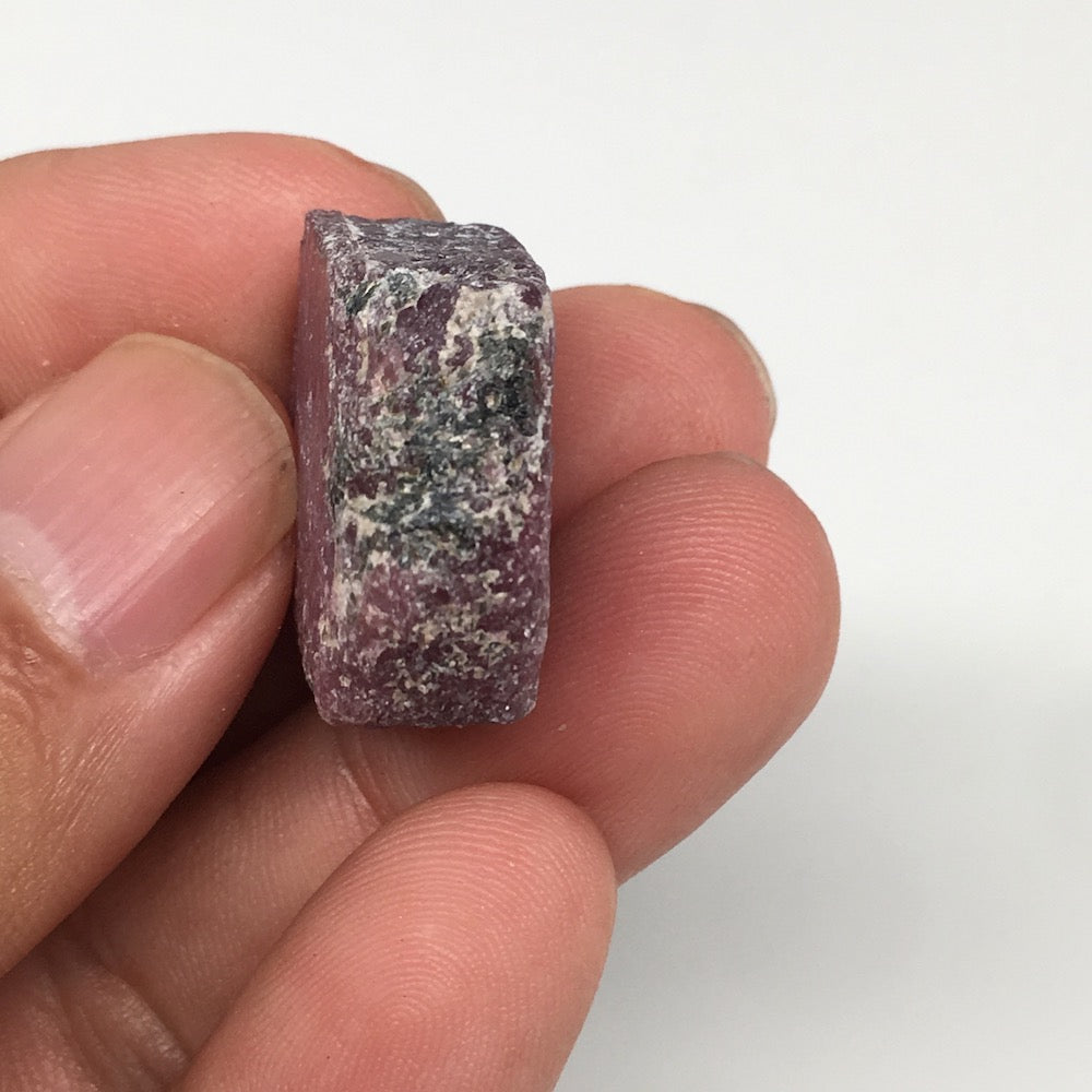 13g, 22mm x 20mm, Natural Ruby Crystal Slice Corundum Mineral Specimen, RC06