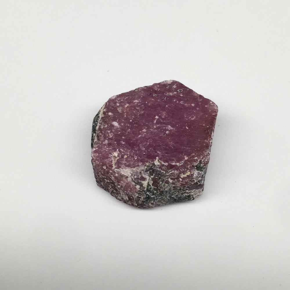 13g, 22mm x 20mm, Natural Ruby Crystal Slice Corundum Mineral Specimen, RC06