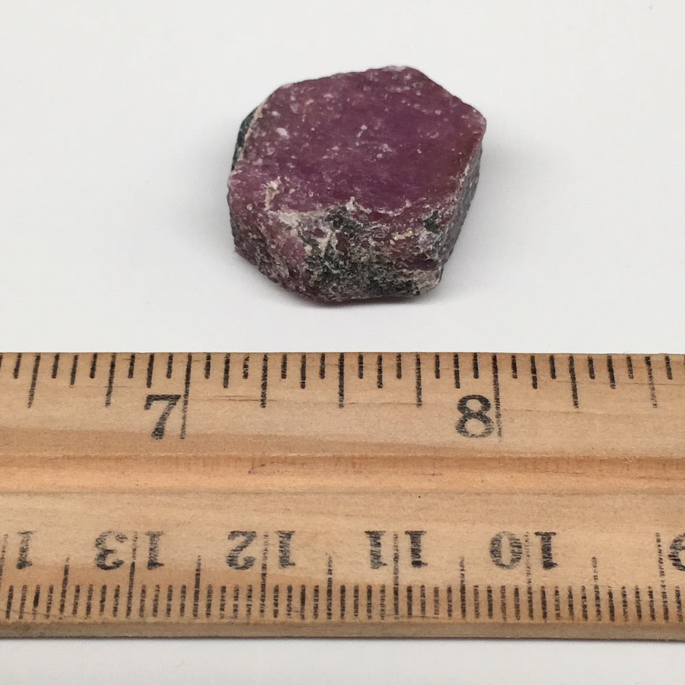 13g, 22mm x 20mm, Natural Ruby Crystal Slice Corundum Mineral Specimen, RC06