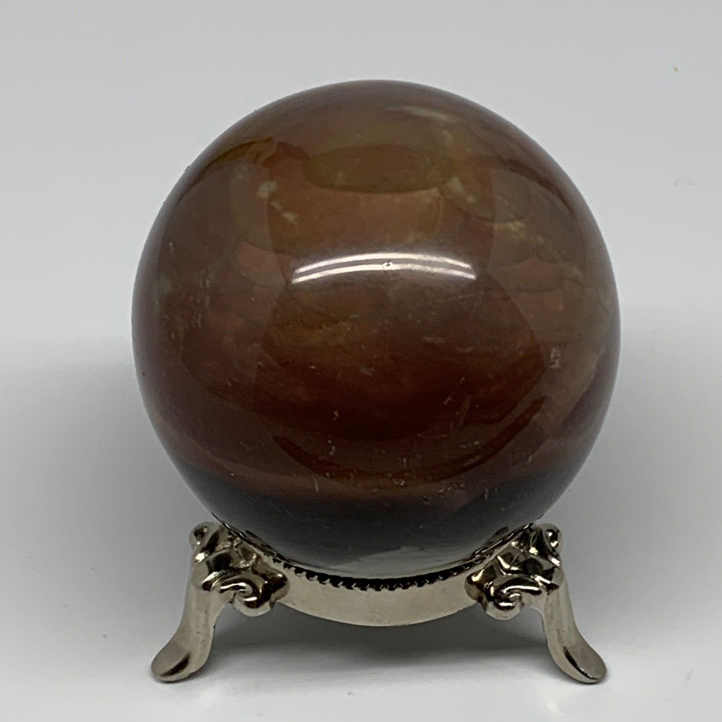412.4g, 2.7" (67mm), Polychrome Jasper Sphere Ball Crystal Reiki @Madagascar, B1