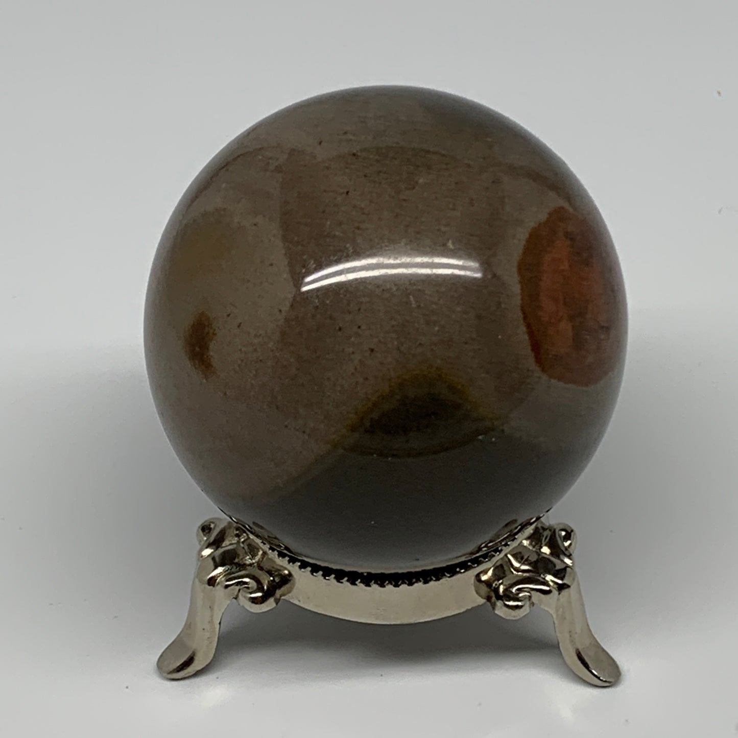 374g, 2.6" (65mm), Polychrome Jasper Sphere Ball Crystal Reiki @Madagascar, B157