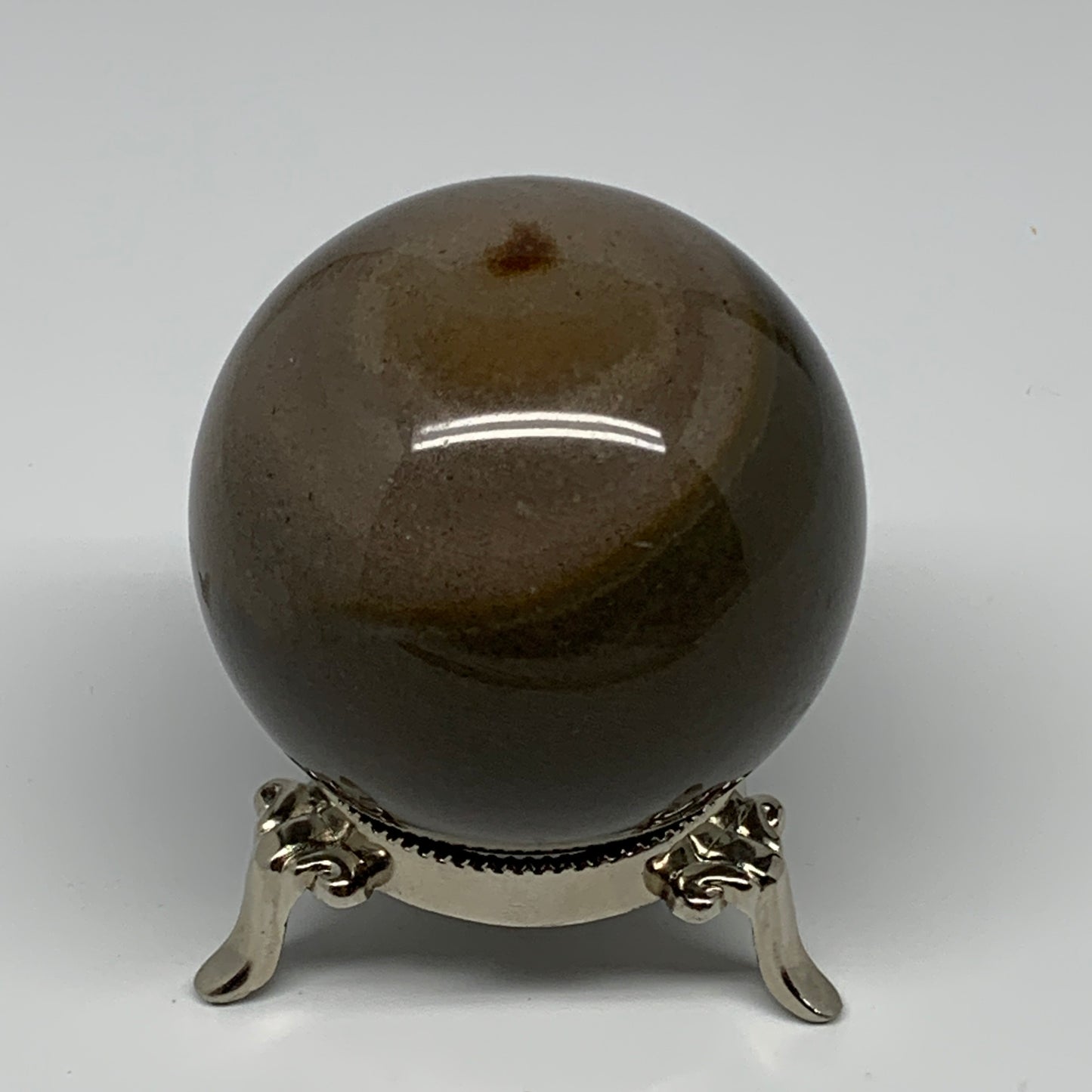 374g, 2.6" (65mm), Polychrome Jasper Sphere Ball Crystal Reiki @Madagascar, B157