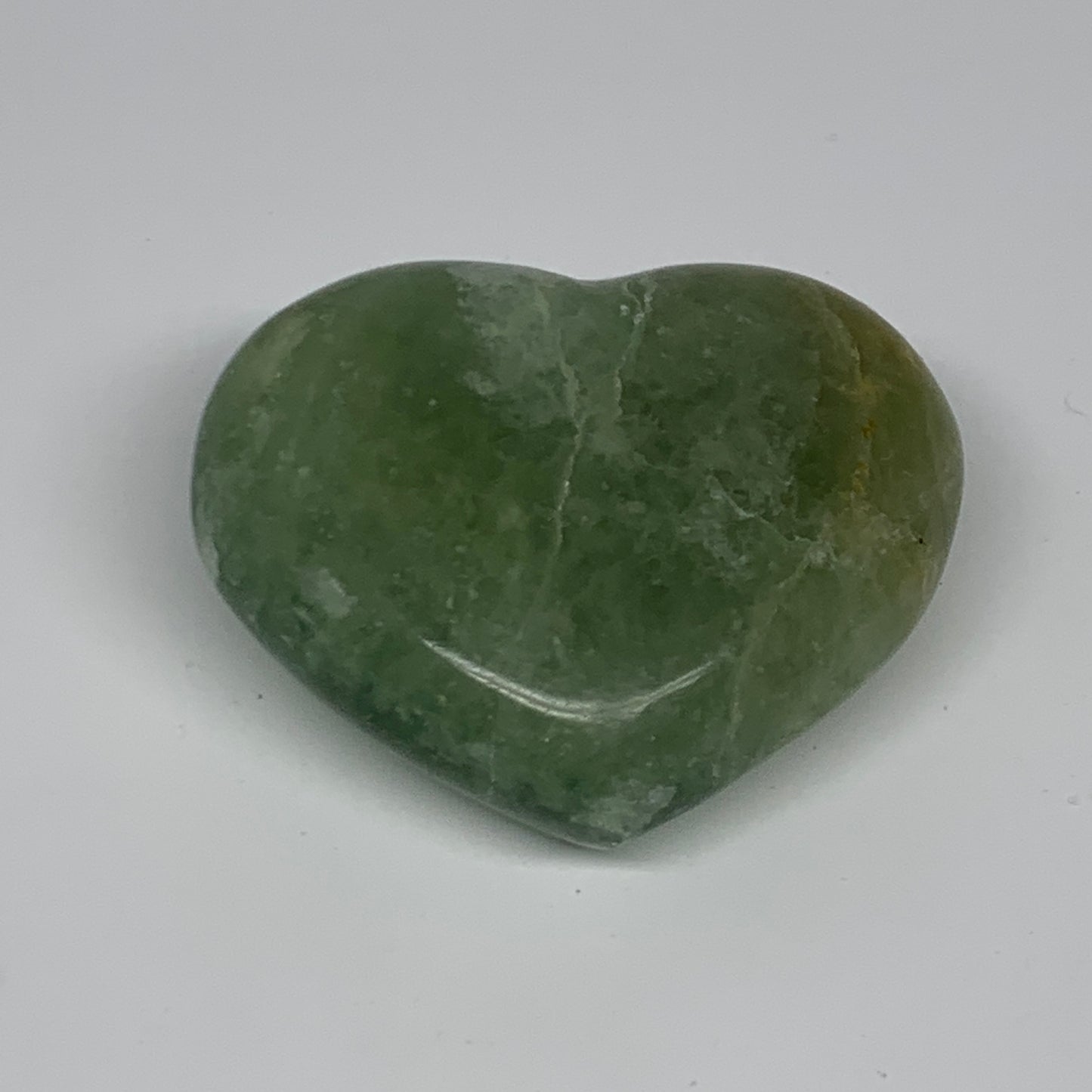 199.4g, 2.3" x 2.7" x 1.2" Fluorite Heart Healing Crystal @Madagascar, B17333