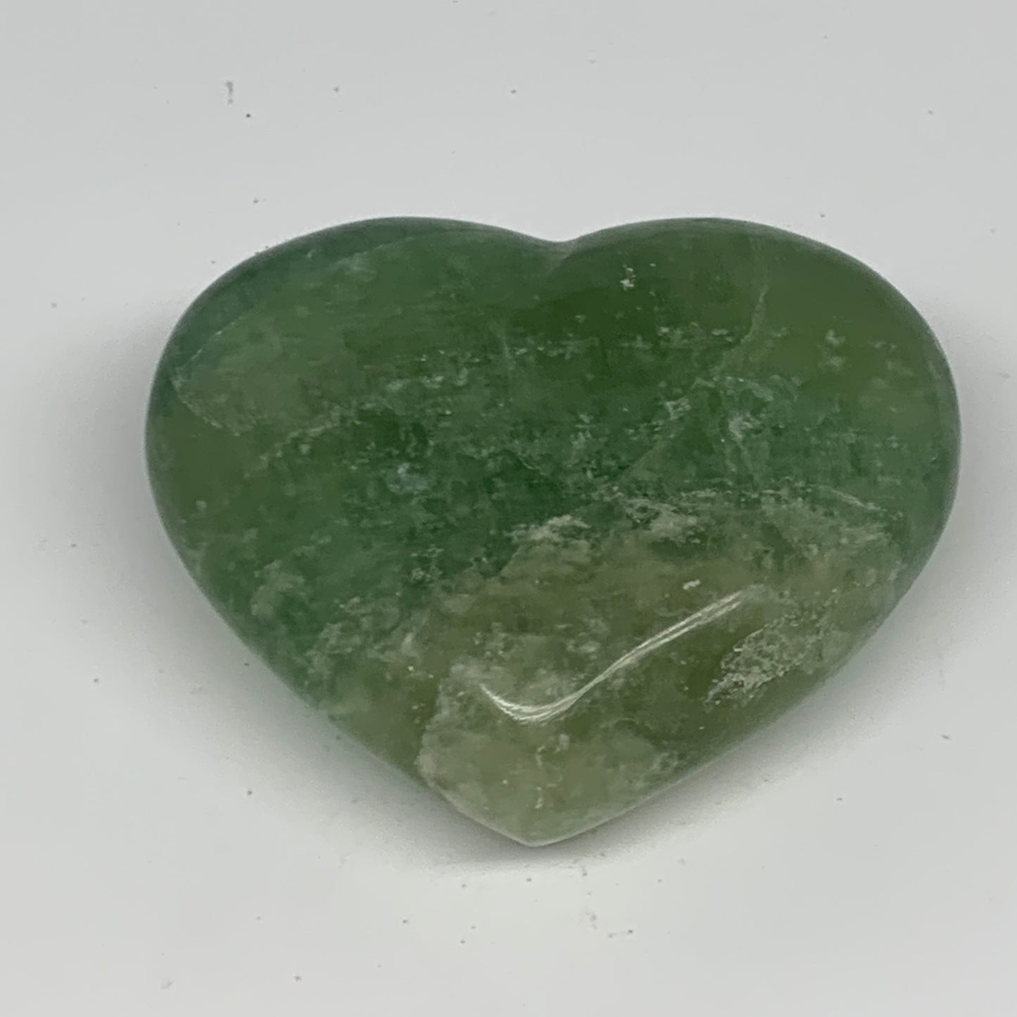 191.6g, 2.2" x 2.7" x 1.2" Fluorite Heart Healing Crystal @Madagascar, B17341