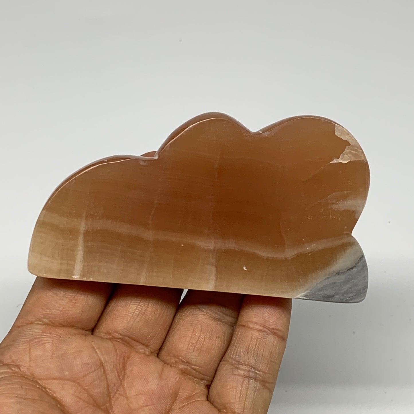 133.1g, 3.7"x2"x0.6", Natural Honey Calcite Cloud Crystal @Pakistan, B25295