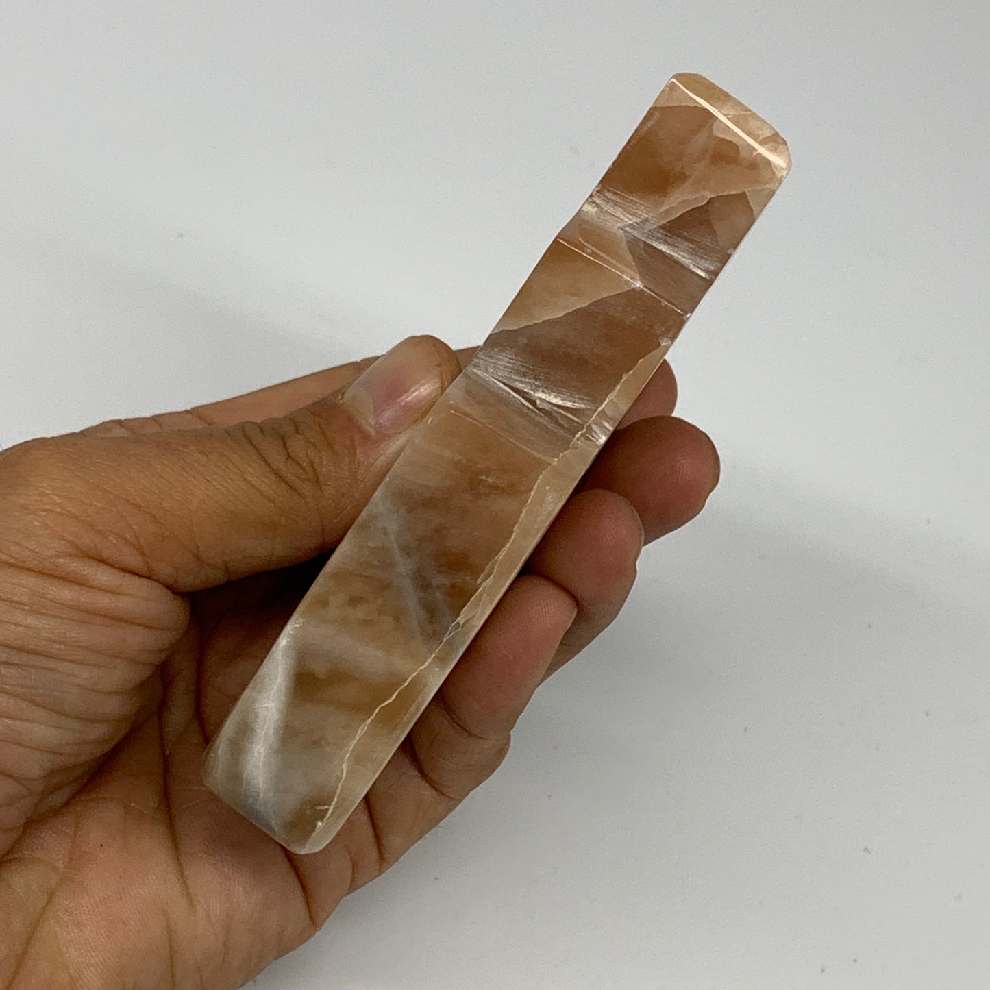 220.5g, 4"x2.2"x0.8", Natural Honey Calcite Cloud Crystal @Pakistan, B25300