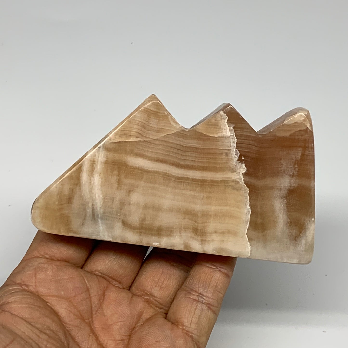 220.5g, 4"x2.2"x0.8", Natural Honey Calcite Cloud Crystal @Pakistan, B25300