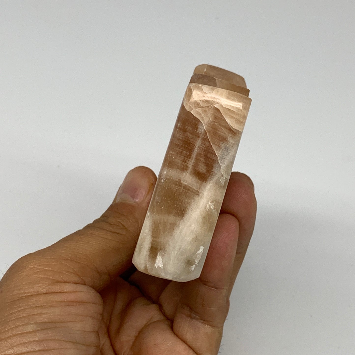 220.5g, 4"x2.2"x0.8", Natural Honey Calcite Cloud Crystal @Pakistan, B25300