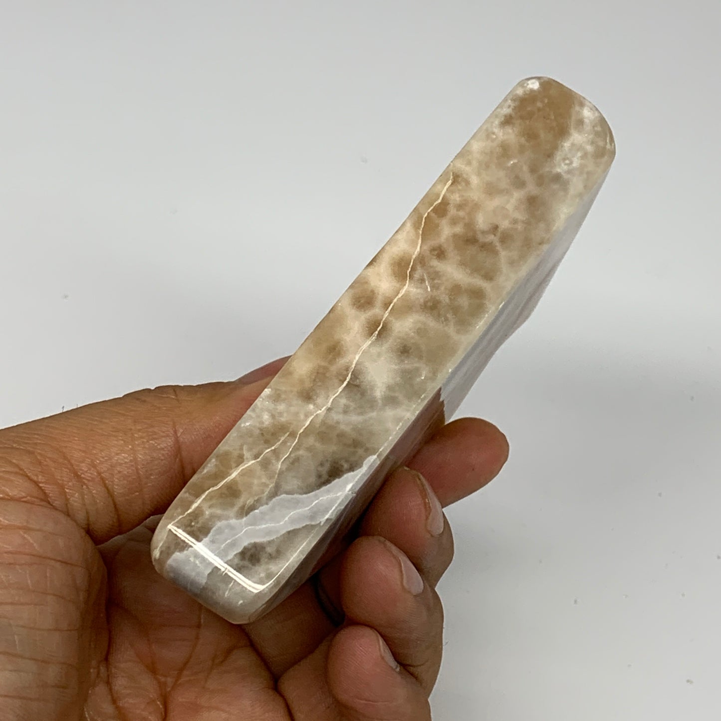 220.5g, 4"x2.2"x0.8", Natural Honey Calcite Cloud Crystal @Pakistan, B25300