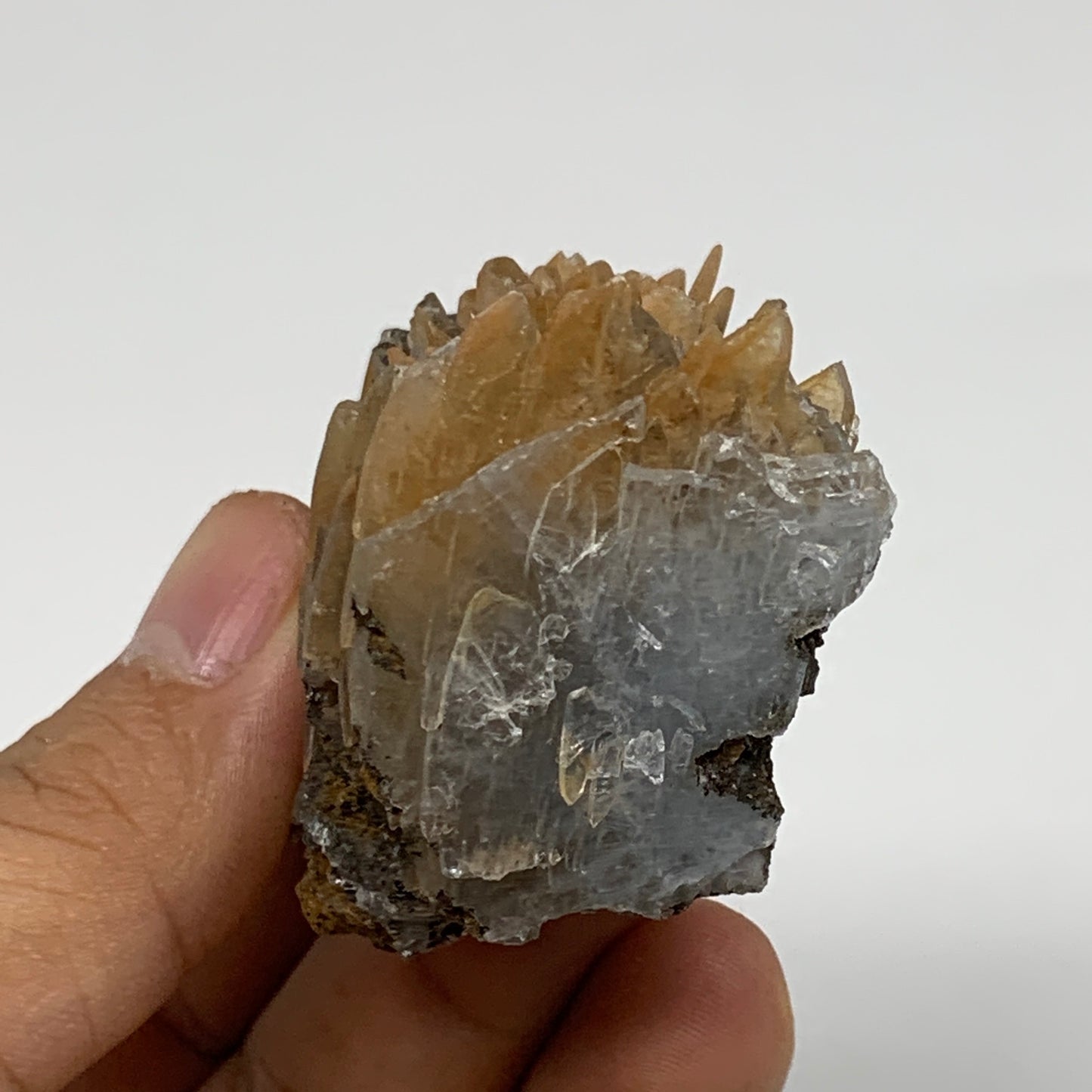 116.8g, 2"x2.2"x1.2", Small Blue Barite Mineral Specimen @Morocco, B10821