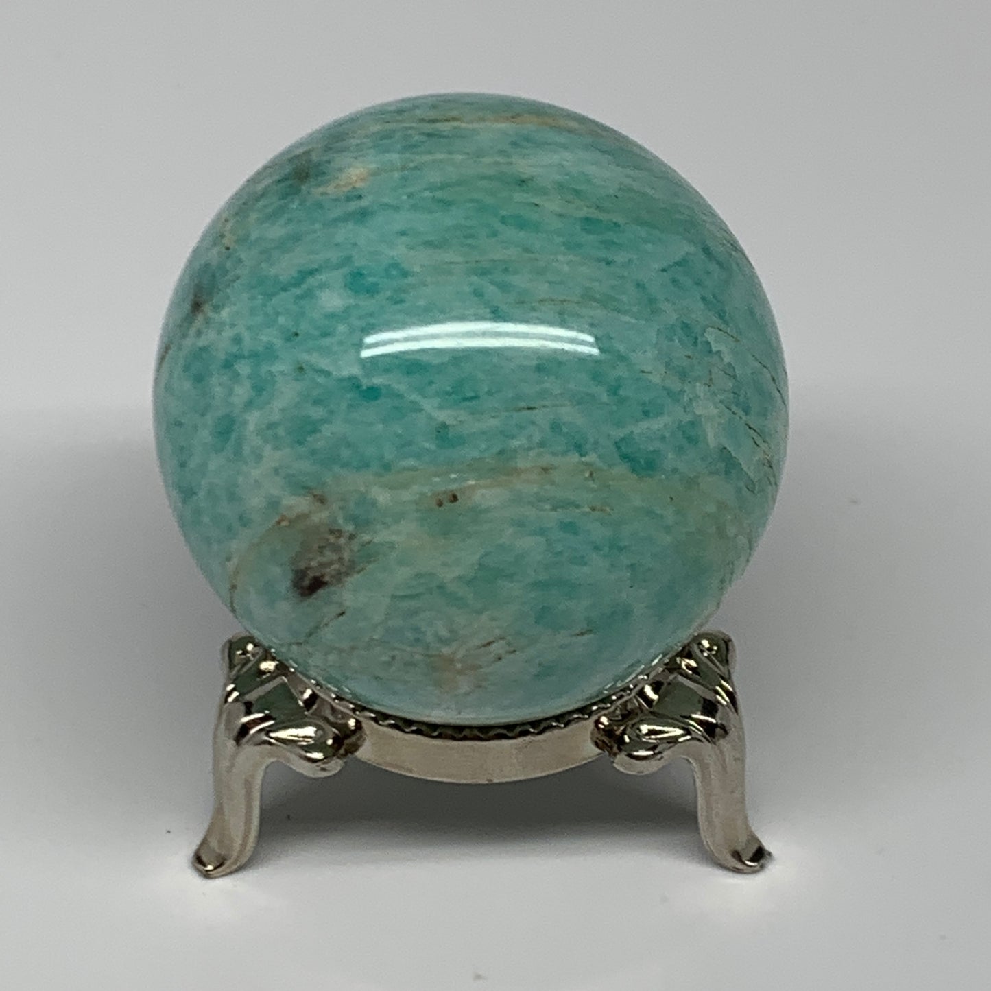 113.7g, 1.7" Small Amazonite Sphere Ball Gemstone from Madagascar, B15825