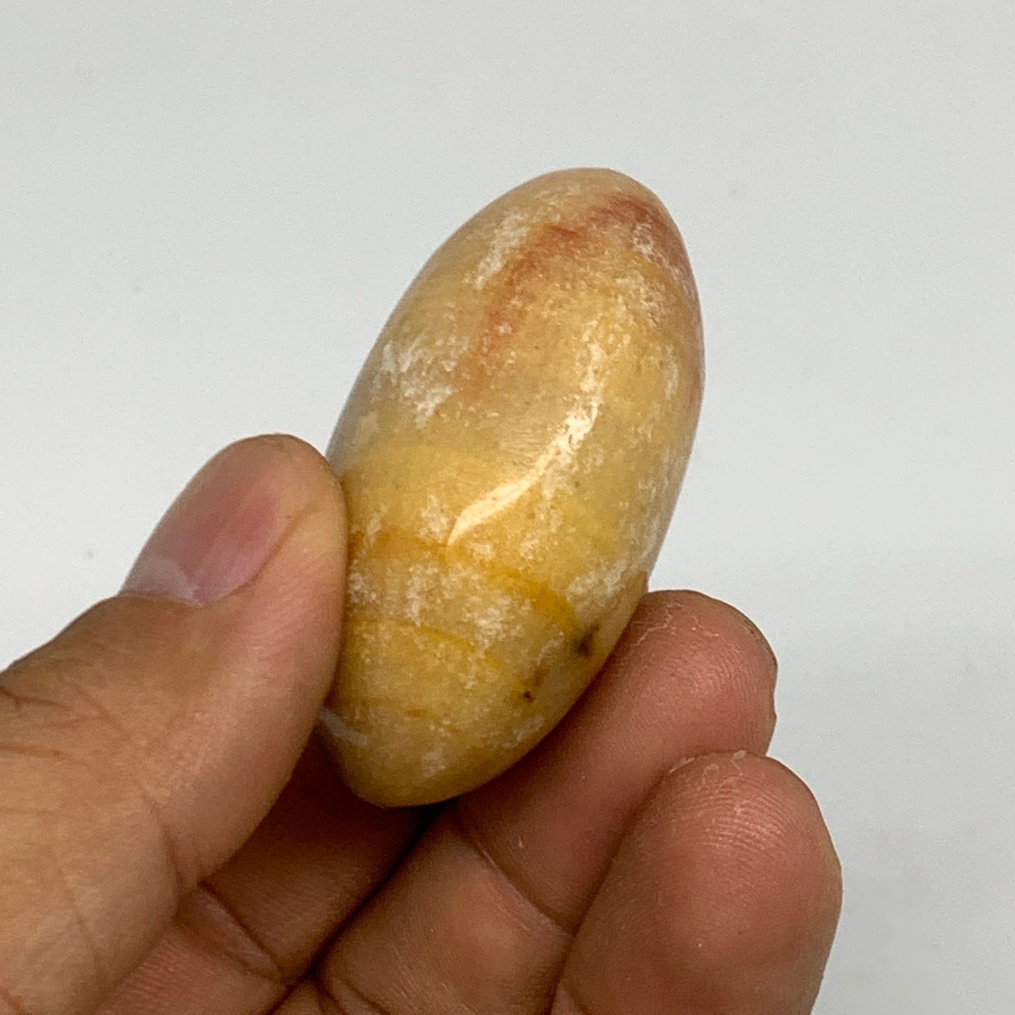 148.8g,1.9"x1.3"x0.9", Small Calcite Palm-Stone Crystal Polished @Pakistan,B2446