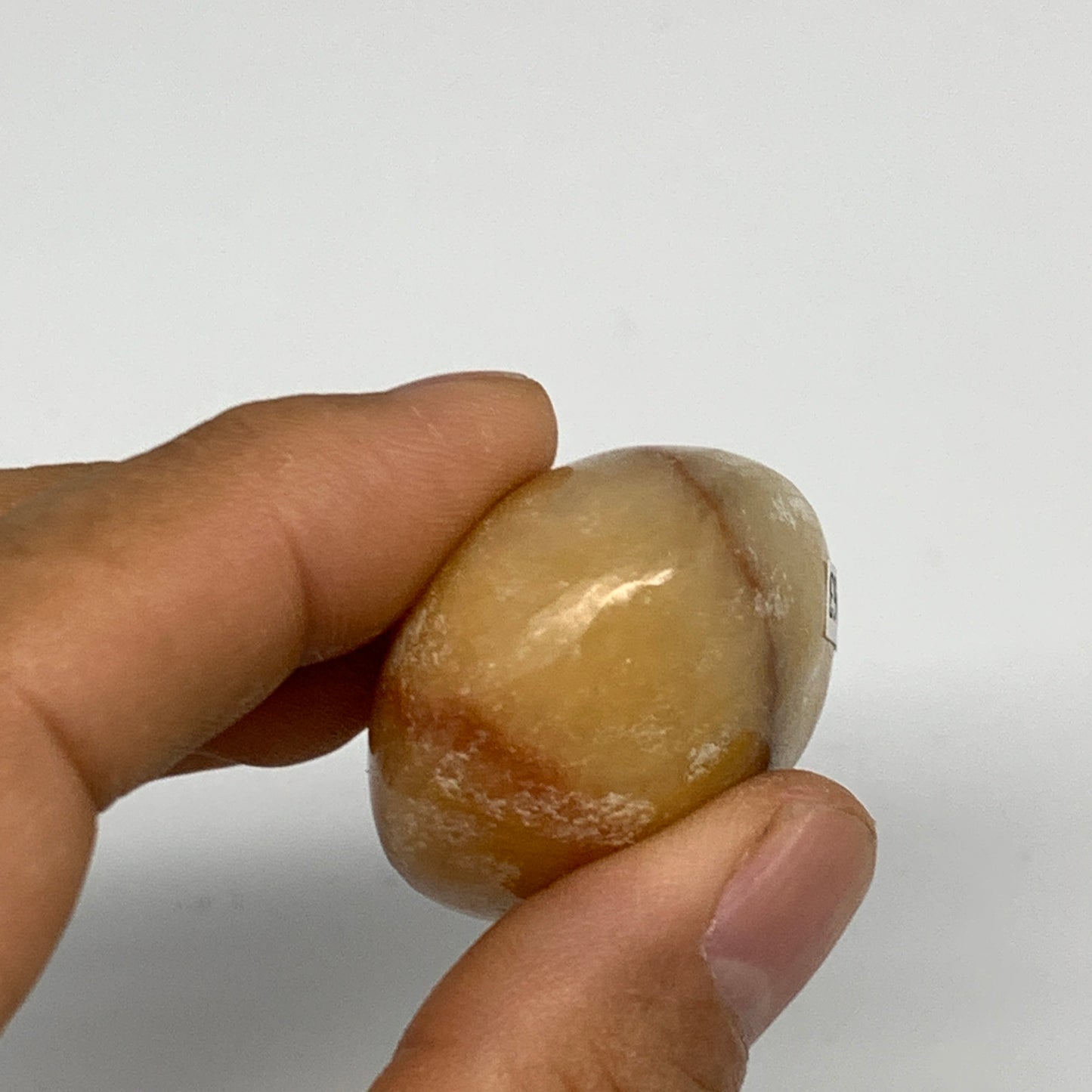 148.8g,1.9"x1.3"x0.9", Small Calcite Palm-Stone Crystal Polished @Pakistan,B2446