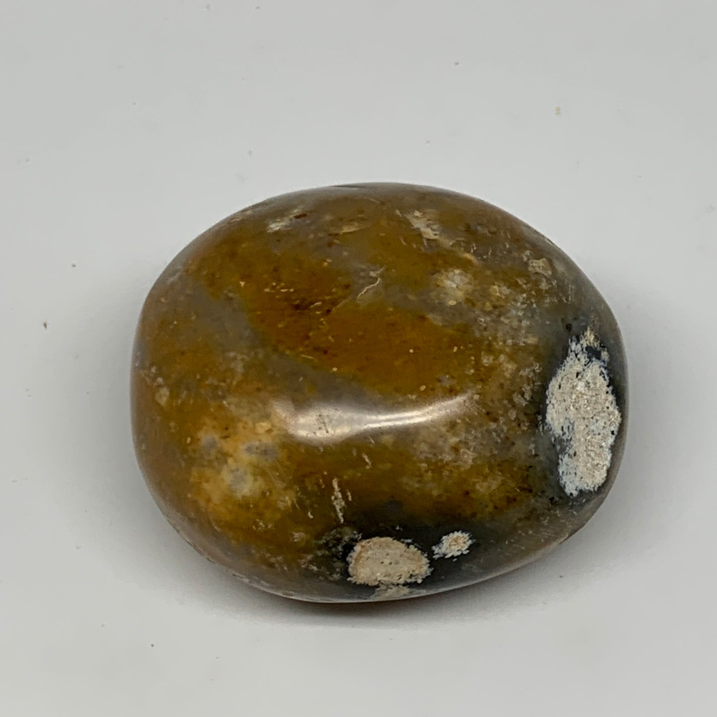 83.2g, 1.9"x1.7"x1.2", Yellow Ocean Jasper Palm-Stone @Madagascar, B18151