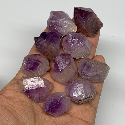 104.4g,0.9"-1.3", 10pcs, Natural Amethyst Crystal Rough Mineral Specimens, B1171