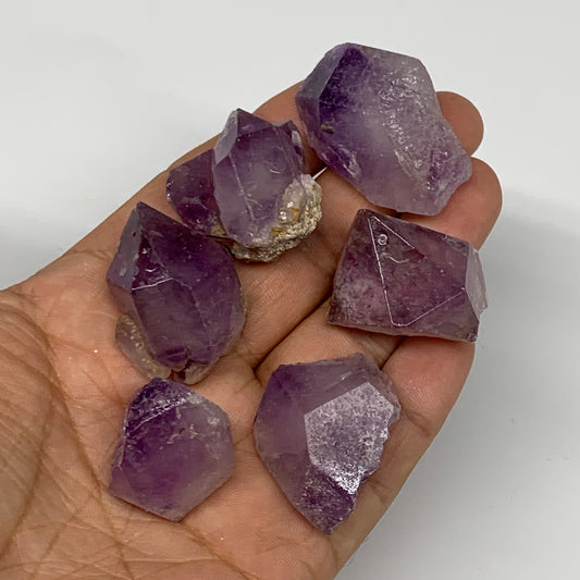 95.4g,1"-1.5", 6pcs, Natural Amethyst Crystal Rough Mineral Specimens, B11713