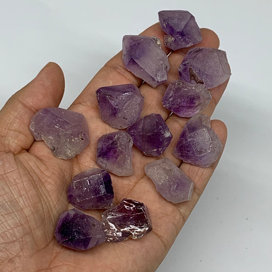 100.4g,0.7"-1.2", 13pcs, Natural Amethyst Crystal Rough Mineral Specimens, B1171