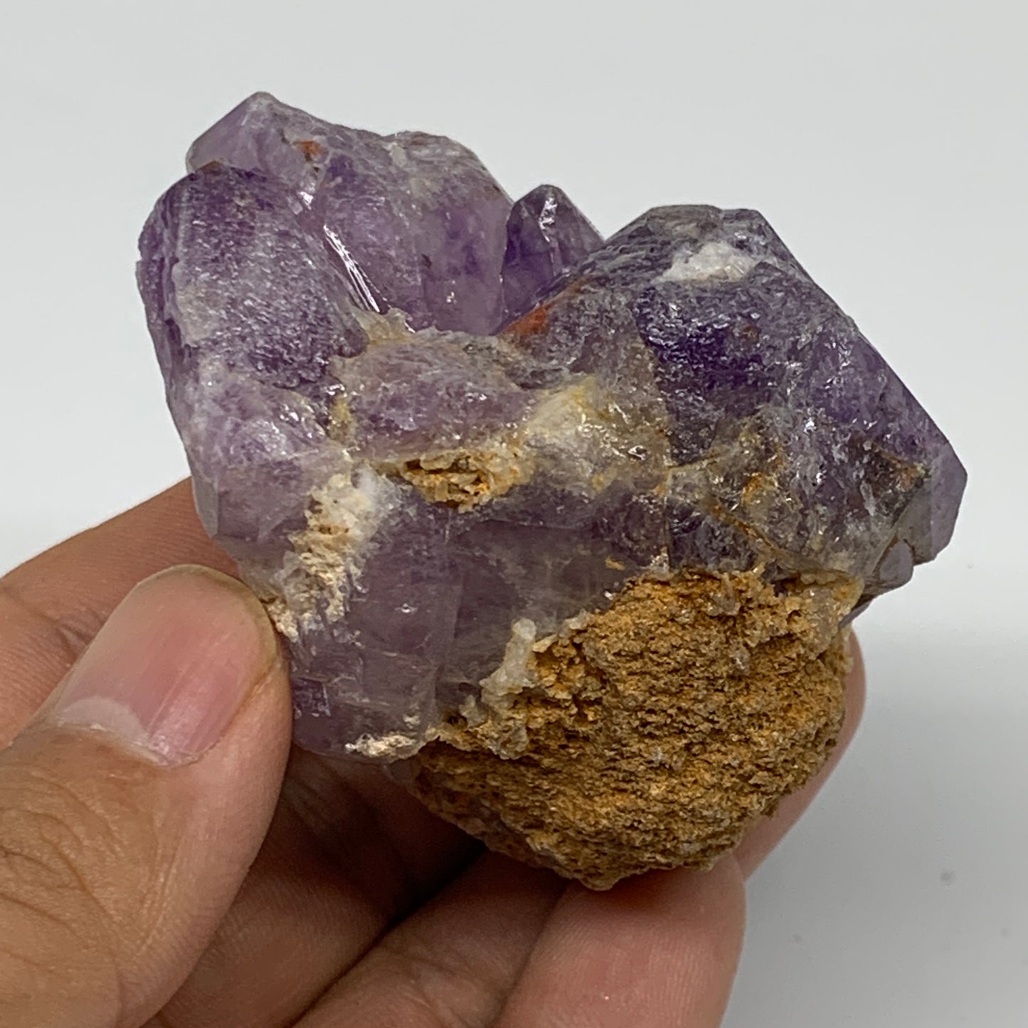 142.4g,2"x2.2"x1.6" Natural Amethyst Crystal Rough Mineral Specimens, B11719