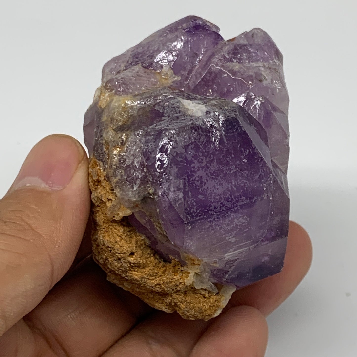 142.4g,2"x2.2"x1.6" Natural Amethyst Crystal Rough Mineral Specimens, B11719