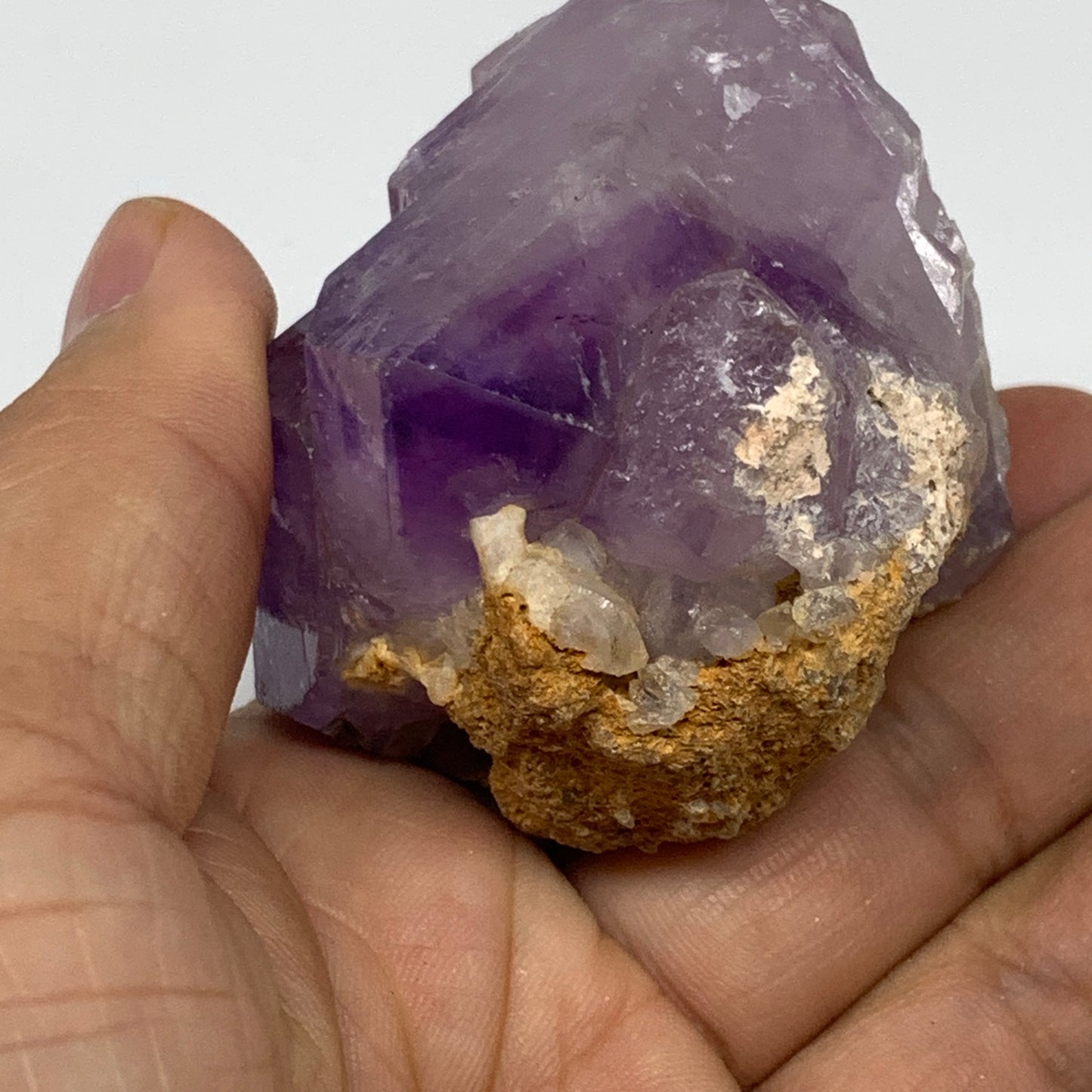 142.4g,2"x2.2"x1.6" Natural Amethyst Crystal Rough Mineral Specimens, B11719