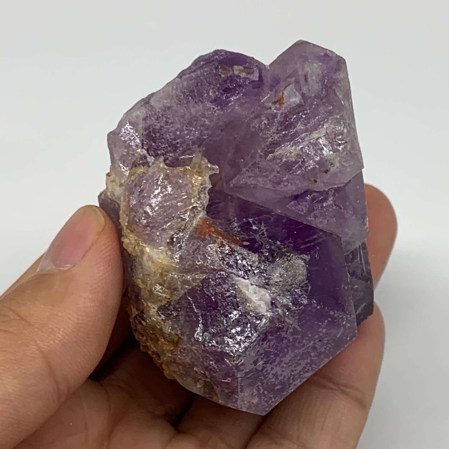 142.4g,2"x2.2"x1.6" Natural Amethyst Crystal Rough Mineral Specimens, B11719