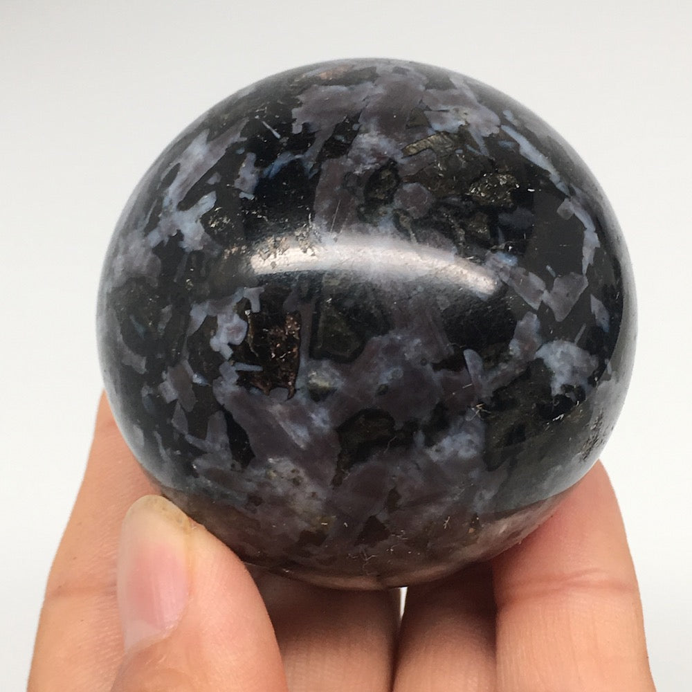 241.6g, 2.1" Natural Indigo Gabbro Spheres Gemstone, Reiki, @Madagascar,MSP566