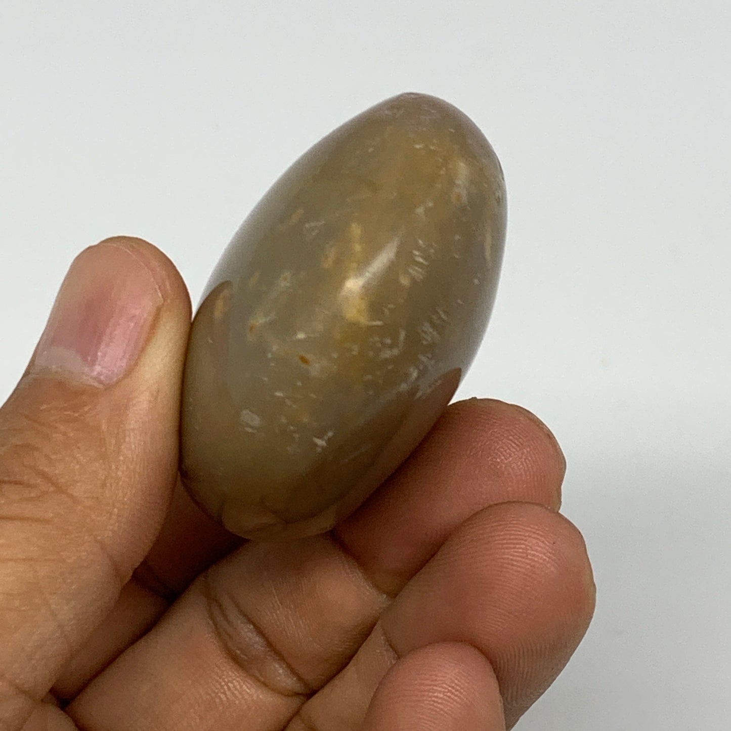 70.6g, 2"x1.7"x1", Yellow Ocean Jasper Palm-Stone Decor @Madagascar, B18178