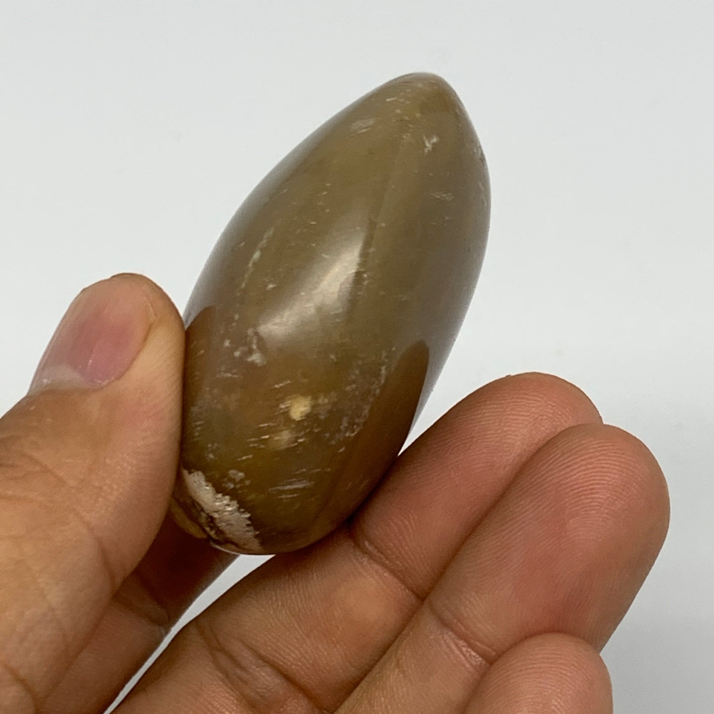 70.6g, 2"x1.7"x1", Yellow Ocean Jasper Palm-Stone Decor @Madagascar, B18178