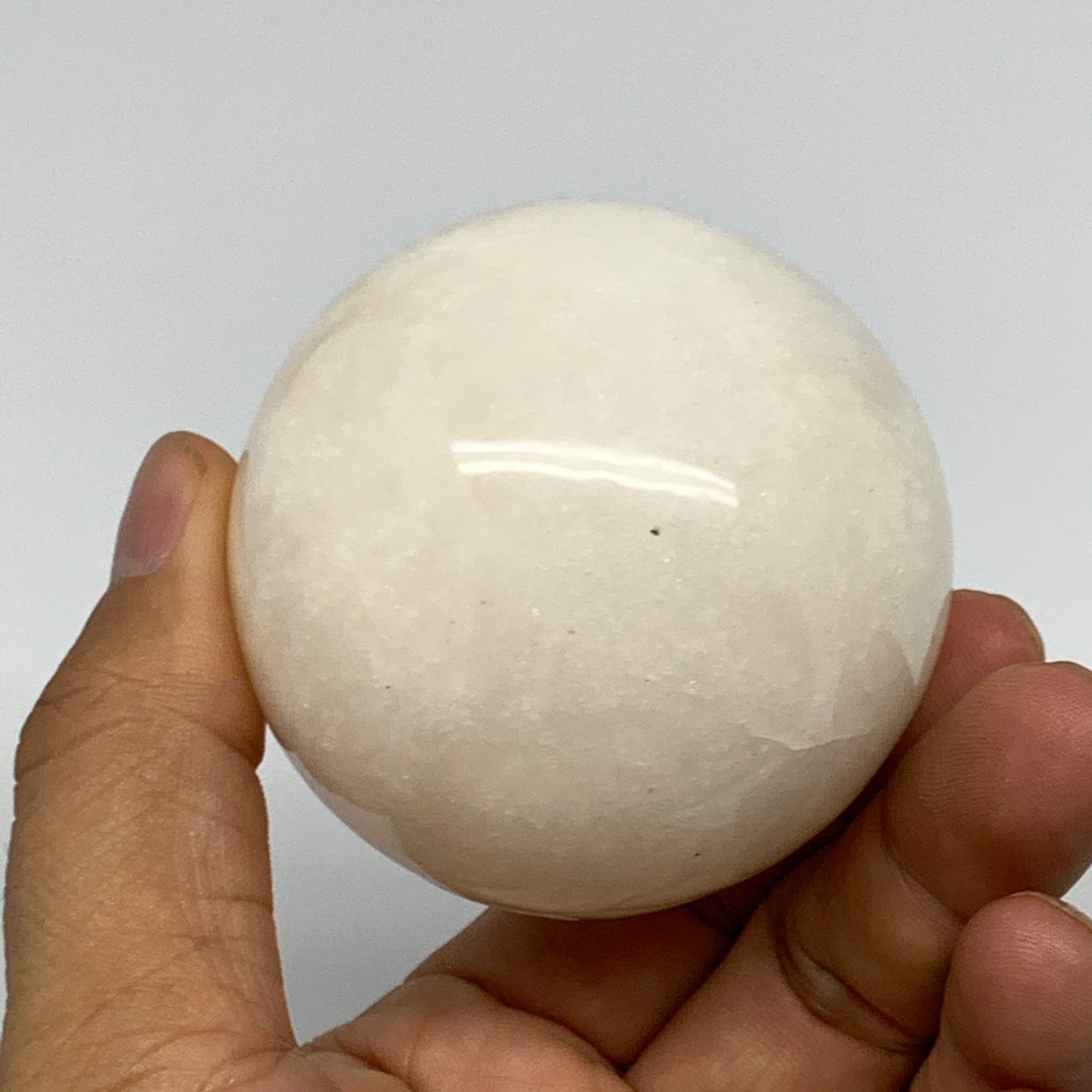 274.8g, 2.3"(58mm), Natural Milky Quartz Sphere Crystal Gemstone Ball @Brazil, B