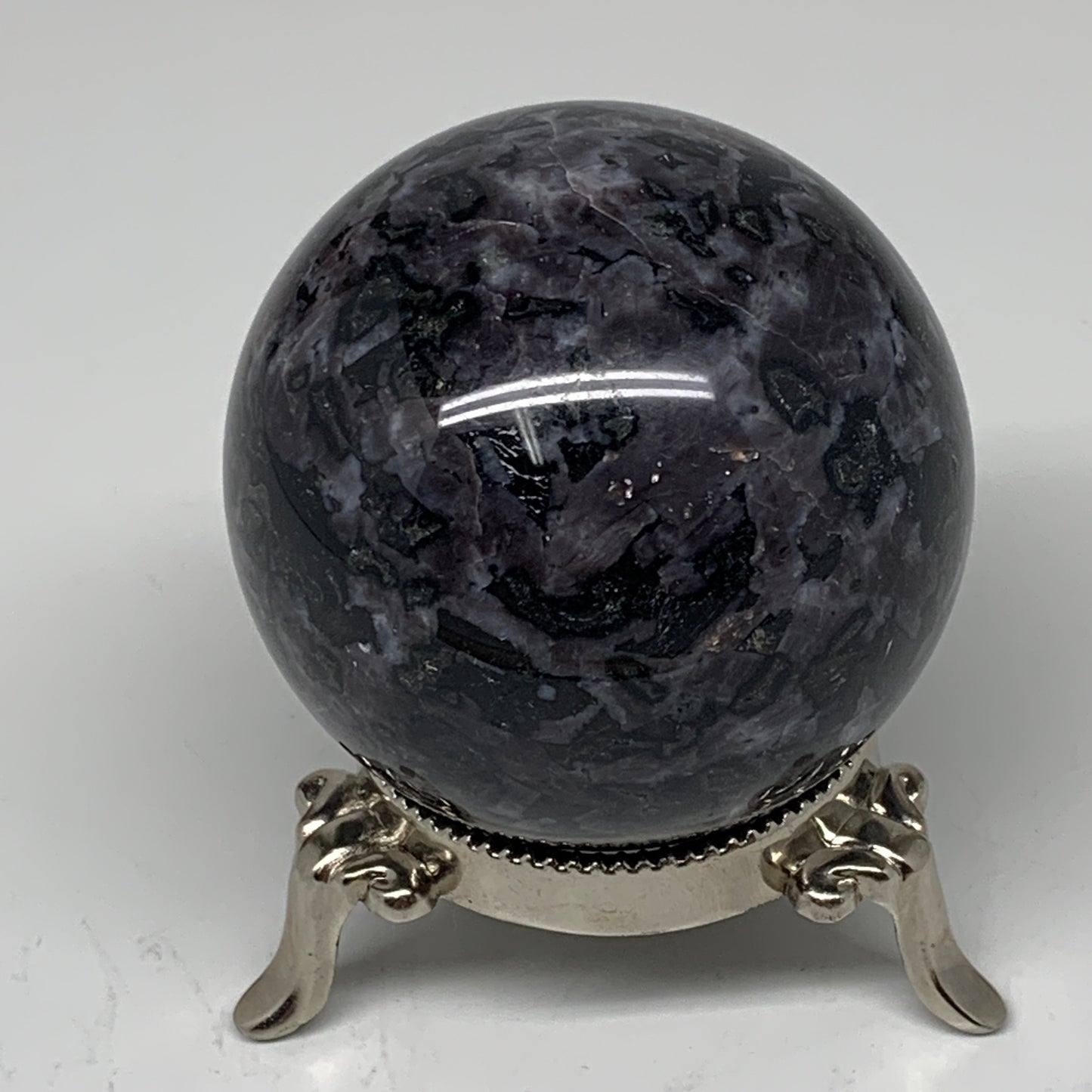 347g, 2.4" Natural Indigo Gabbro Spheres Gemstone, Reiki, @Madagascar,B4597