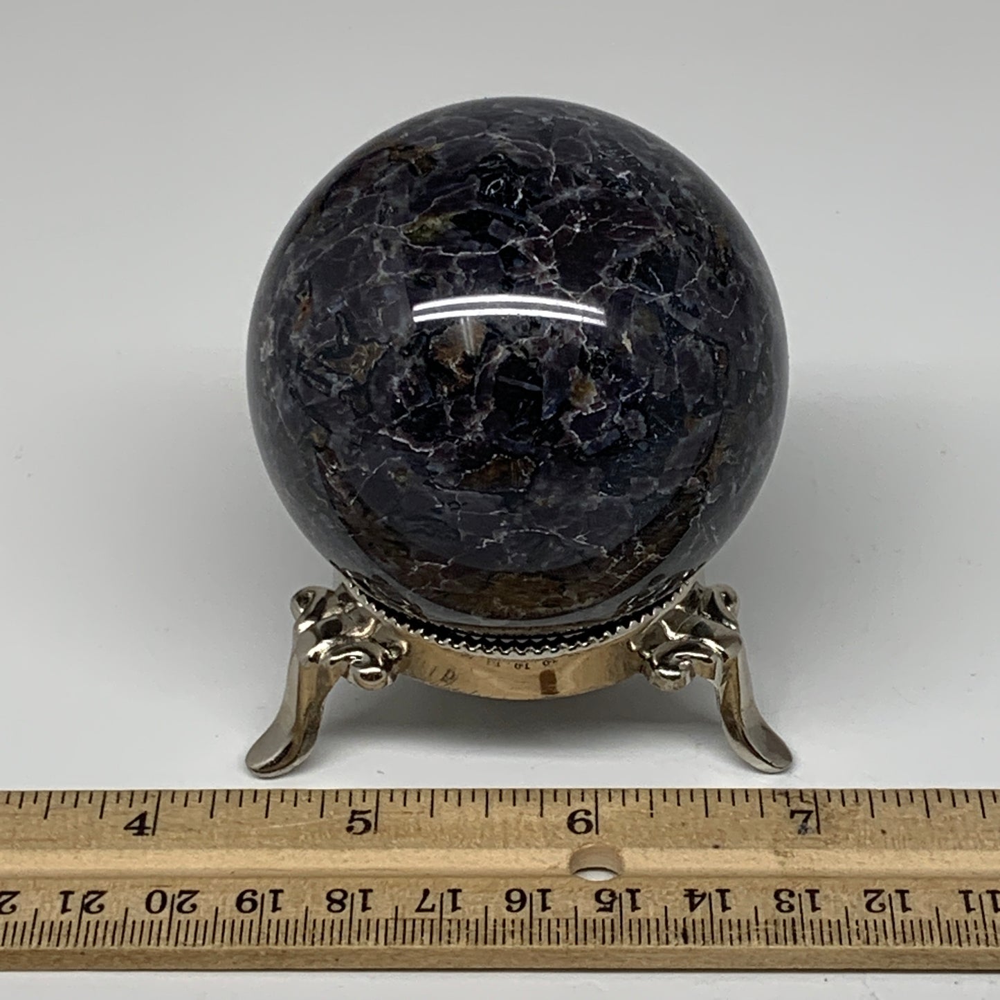 371.9g, 2.5" Natural Indigo Gabbro Spheres Gemstone, Reiki, @Madagascar,B4609