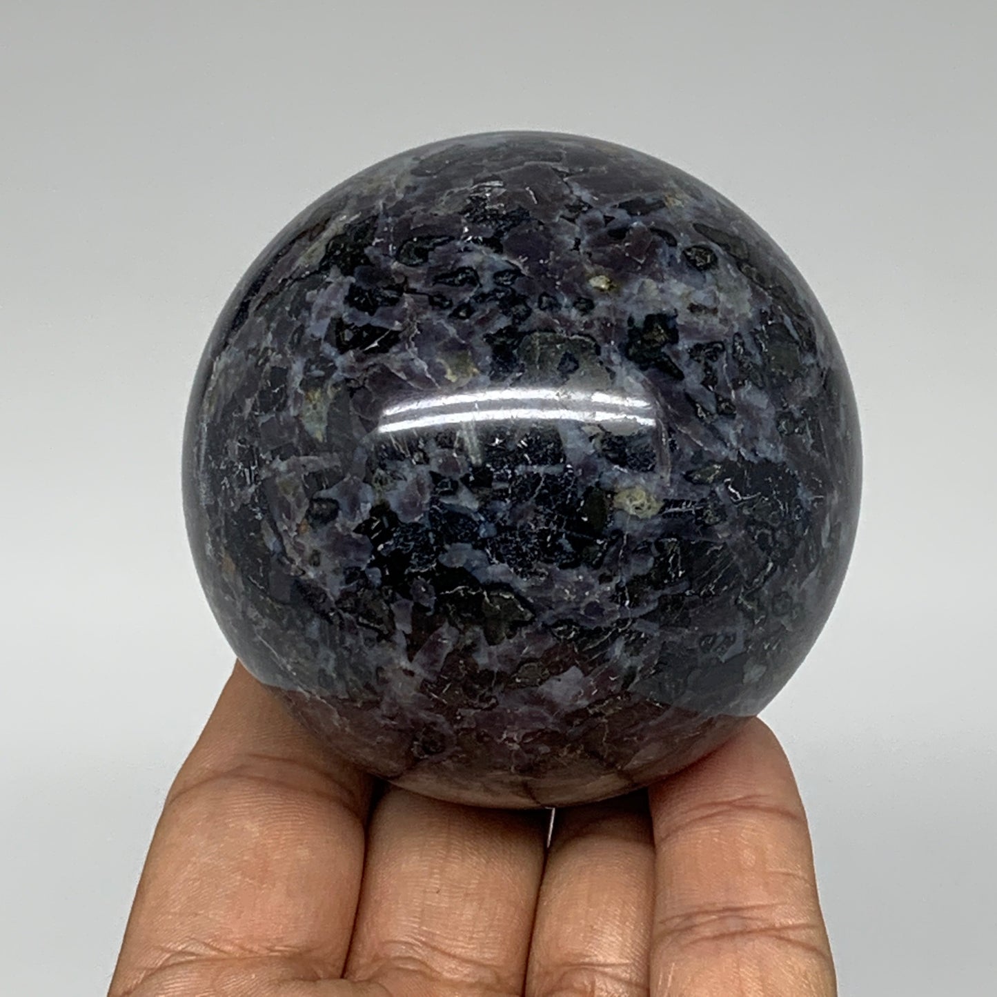 435.5g, 2.6" Natural Indigo Gabbro Spheres Gemstone, Reiki, @Madagascar,B4612