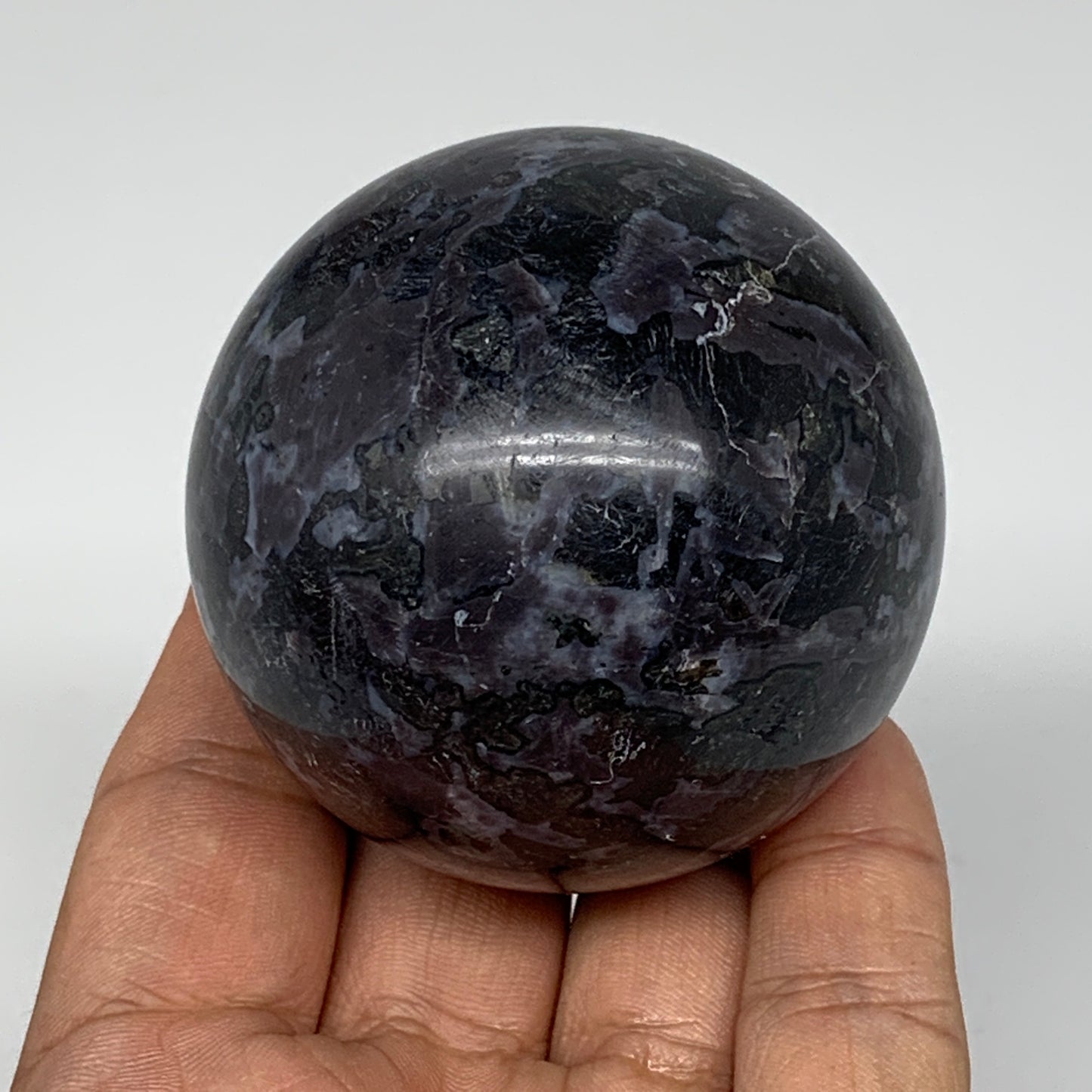 292.5g, 2.3" Natural Indigo Gabbro Spheres Gemstone, Reiki, @Madagascar,B4634