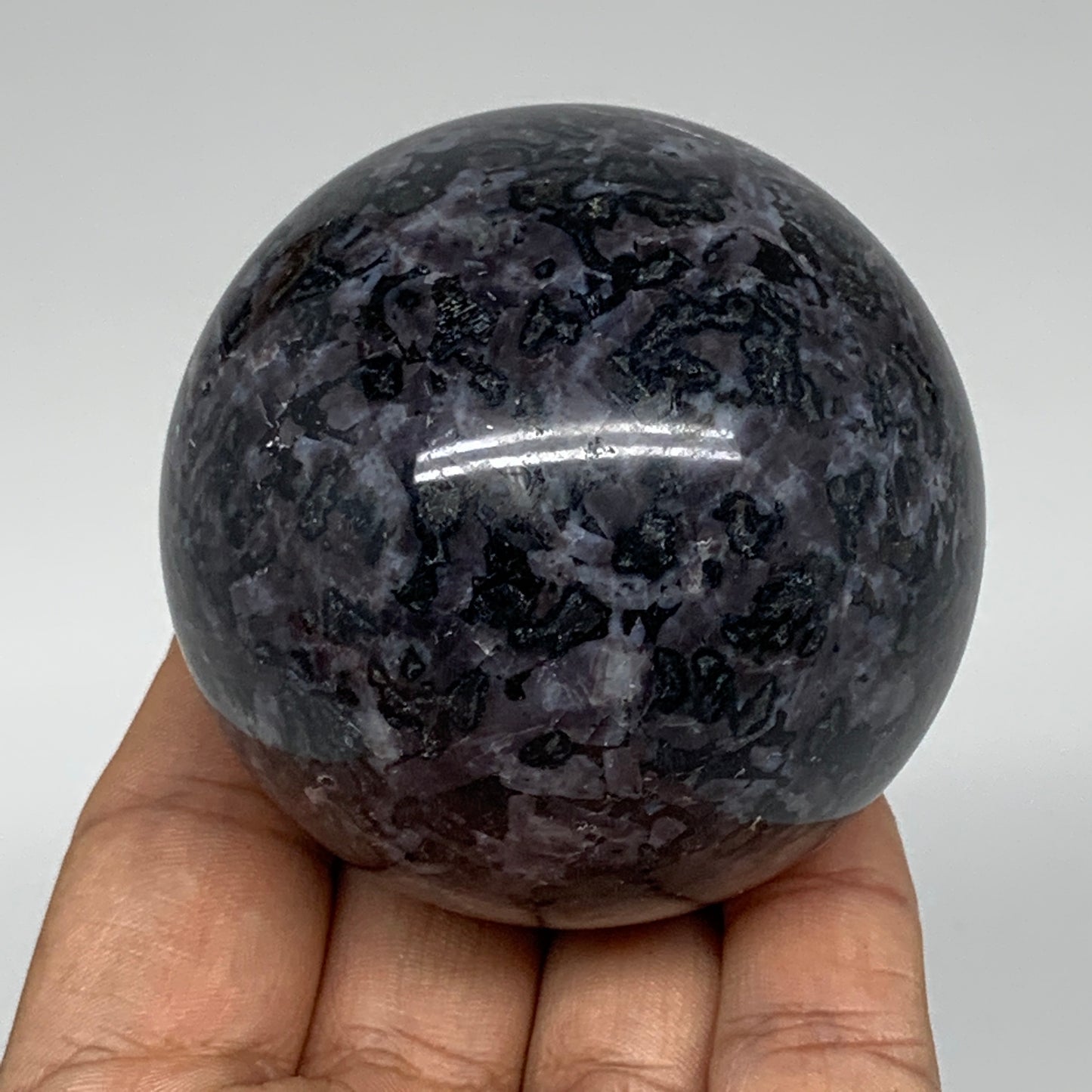 359g, 2.4" Natural Indigo Gabbro Spheres Gemstone, Reiki, @Madagascar,B4641