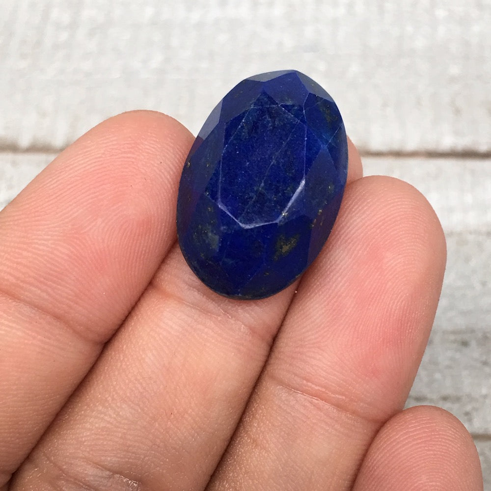 4g,24mmx16mmx6mm High-Grade Natural Oval Facetted Lapis Lazuli Cabochon,CP168