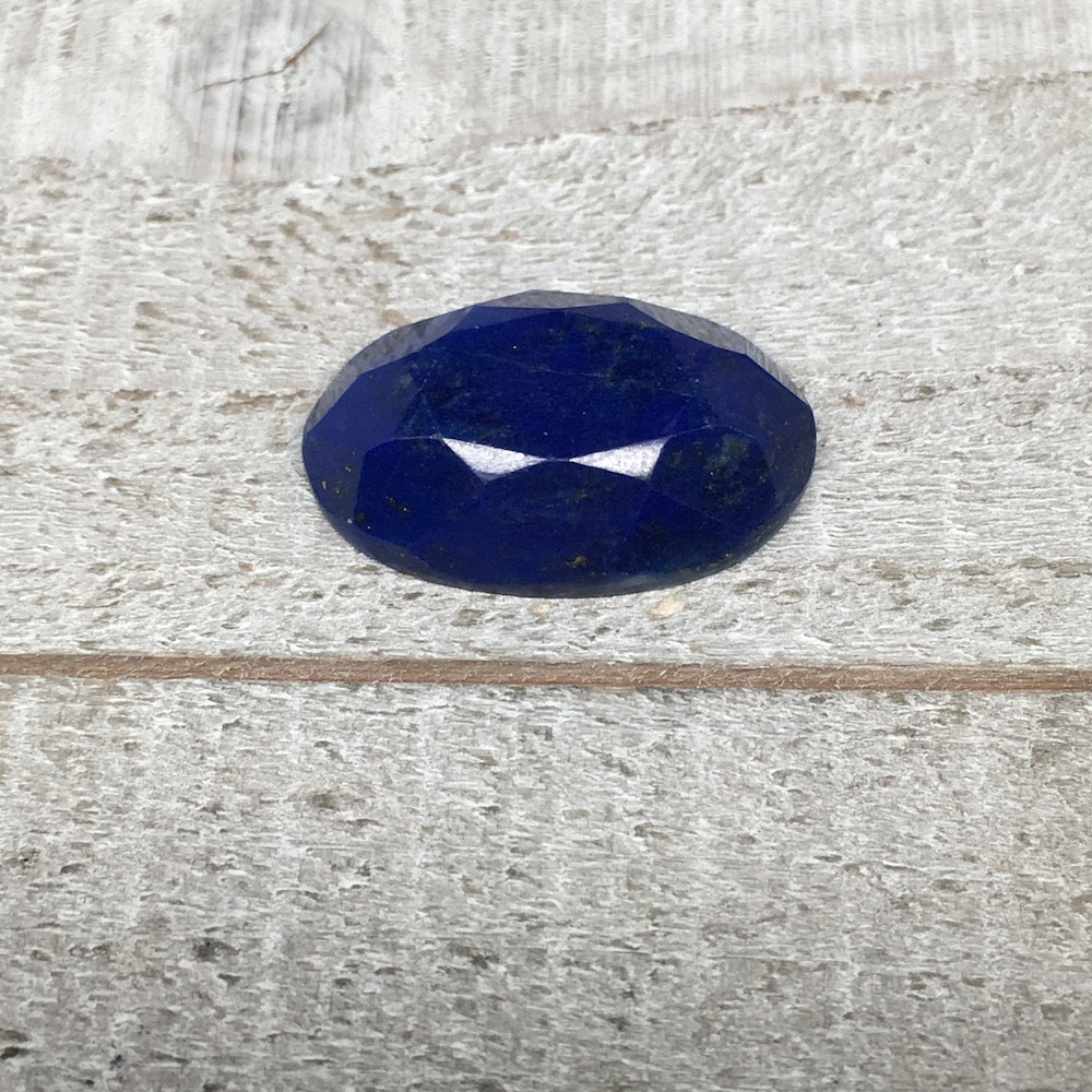 4g,24mmx16mmx6mm High-Grade Natural Oval Facetted Lapis Lazuli Cabochon,CP168