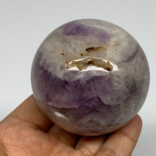 291.7g, 2.4", Banded Amethyst Sphere Crystal Polished Reiki @Madagascar, B15888