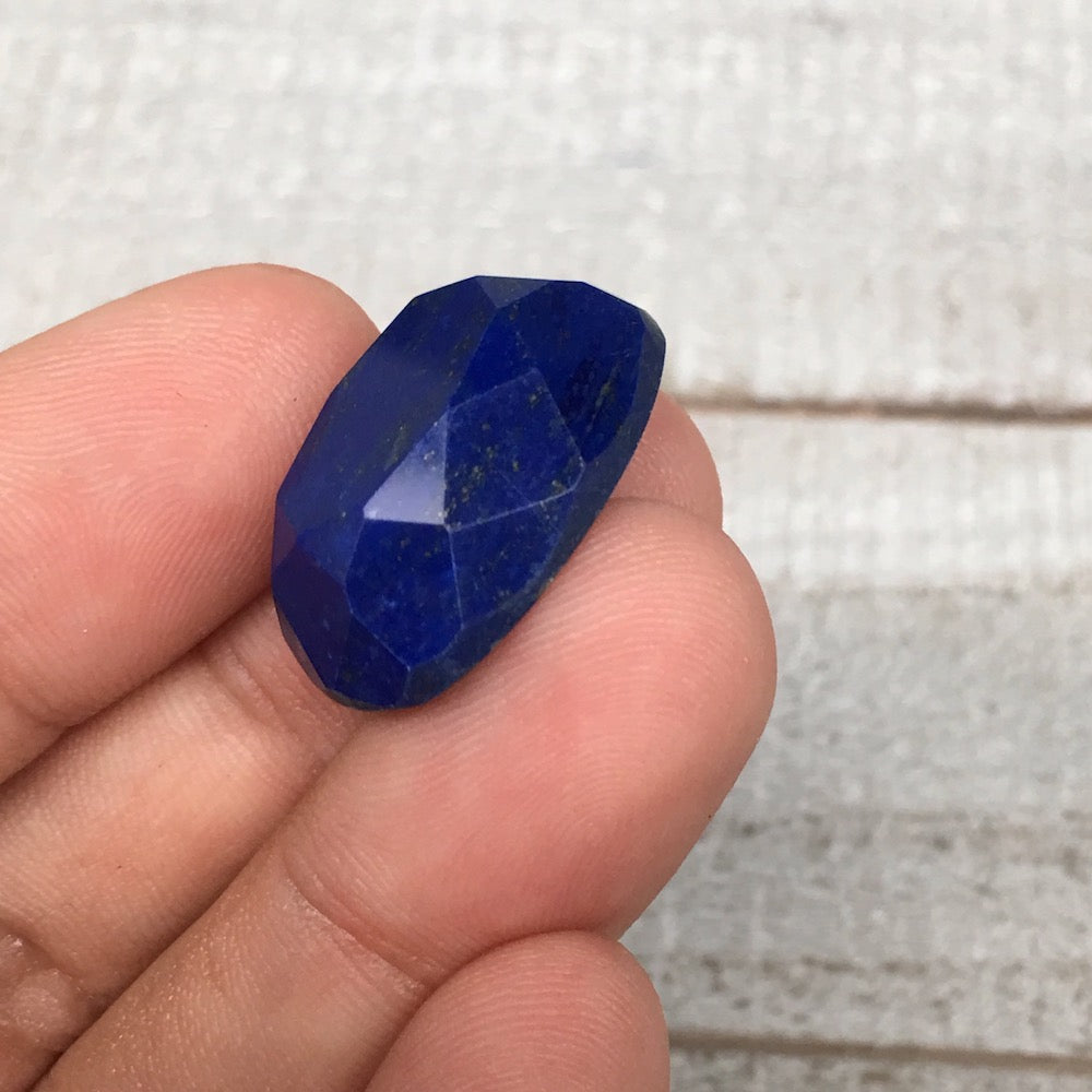 4.6g,23mmx15mmx7mm High-Grade Natural Oval Facetted Lapis Lazuli Cabochon,CP169