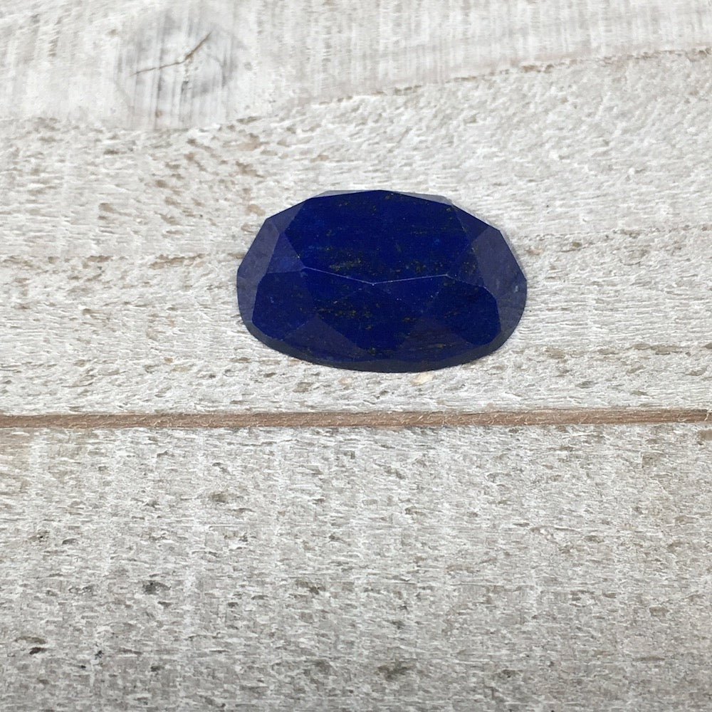 4.6g,23mmx15mmx7mm High-Grade Natural Oval Facetted Lapis Lazuli Cabochon,CP169