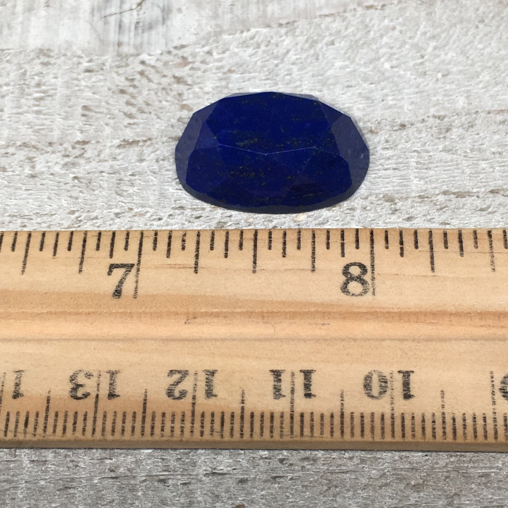 4.6g,23mmx15mmx7mm High-Grade Natural Oval Facetted Lapis Lazuli Cabochon,CP169