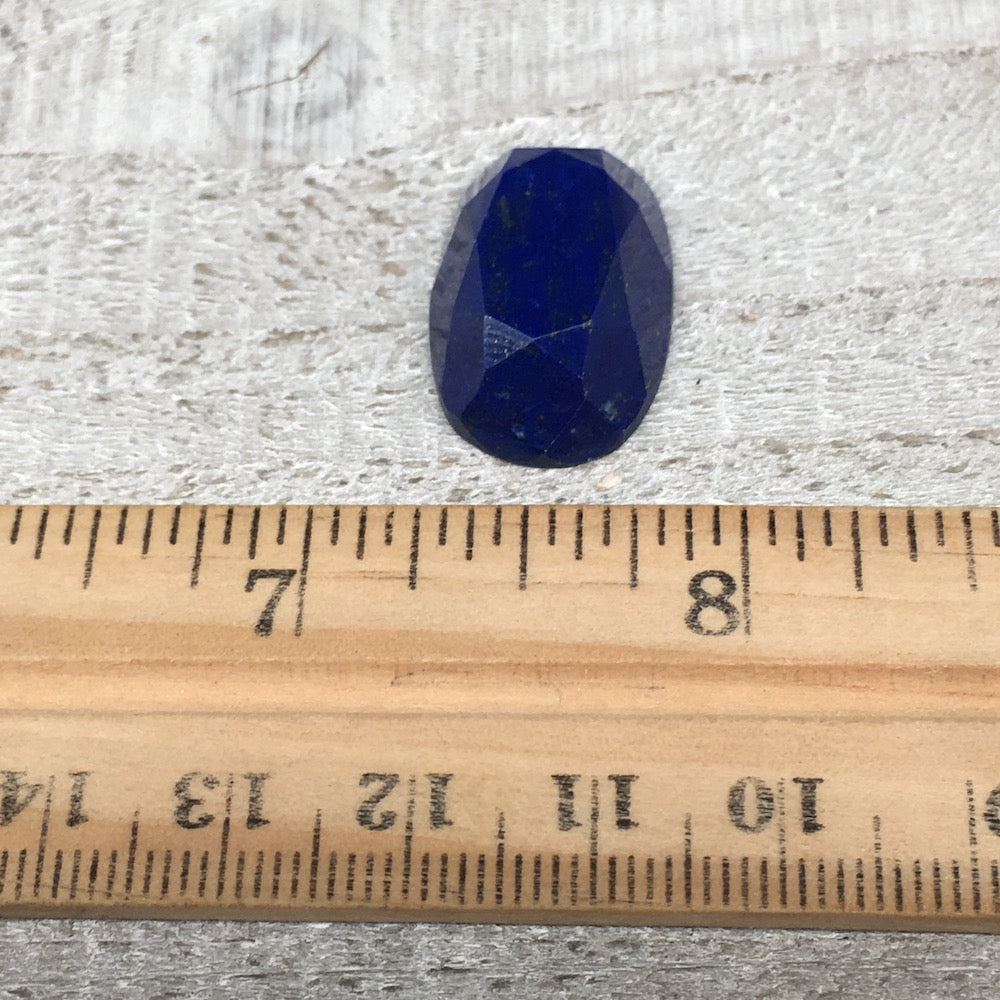 4.6g,23mmx15mmx7mm High-Grade Natural Oval Facetted Lapis Lazuli Cabochon,CP169