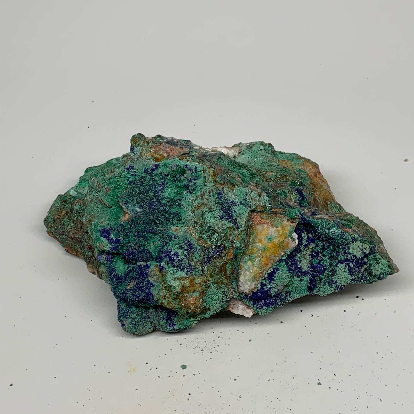 1138g, 7.1"x4.7"x2.8", Rough Azurite Malachite Mineral Specimen @Morocco, B10913