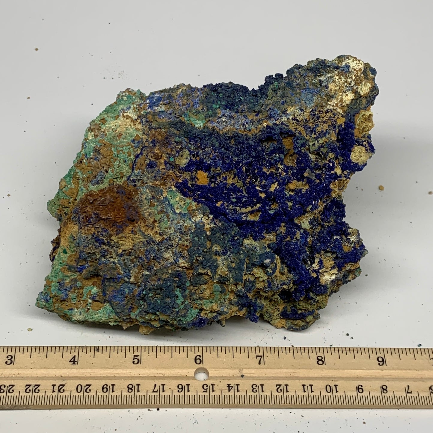 1182g, 6.25"x4.8"x2.4", Rough Azurite Malachite Mineral Specimen @Morocco, B1091