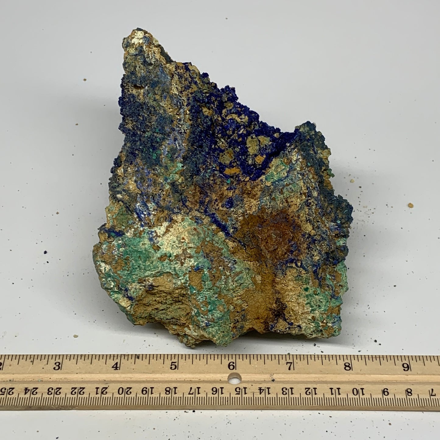 1182g, 6.25"x4.8"x2.4", Rough Azurite Malachite Mineral Specimen @Morocco, B1091