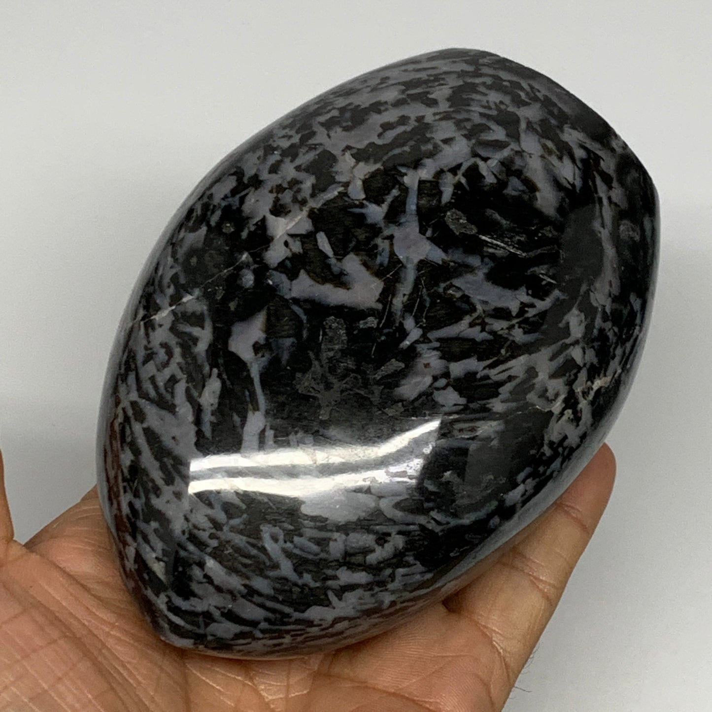 810g, 4.5"x3.2"x2.1" Indigo Gabro Merlinite Freeform Polished @Madagascar, B1822