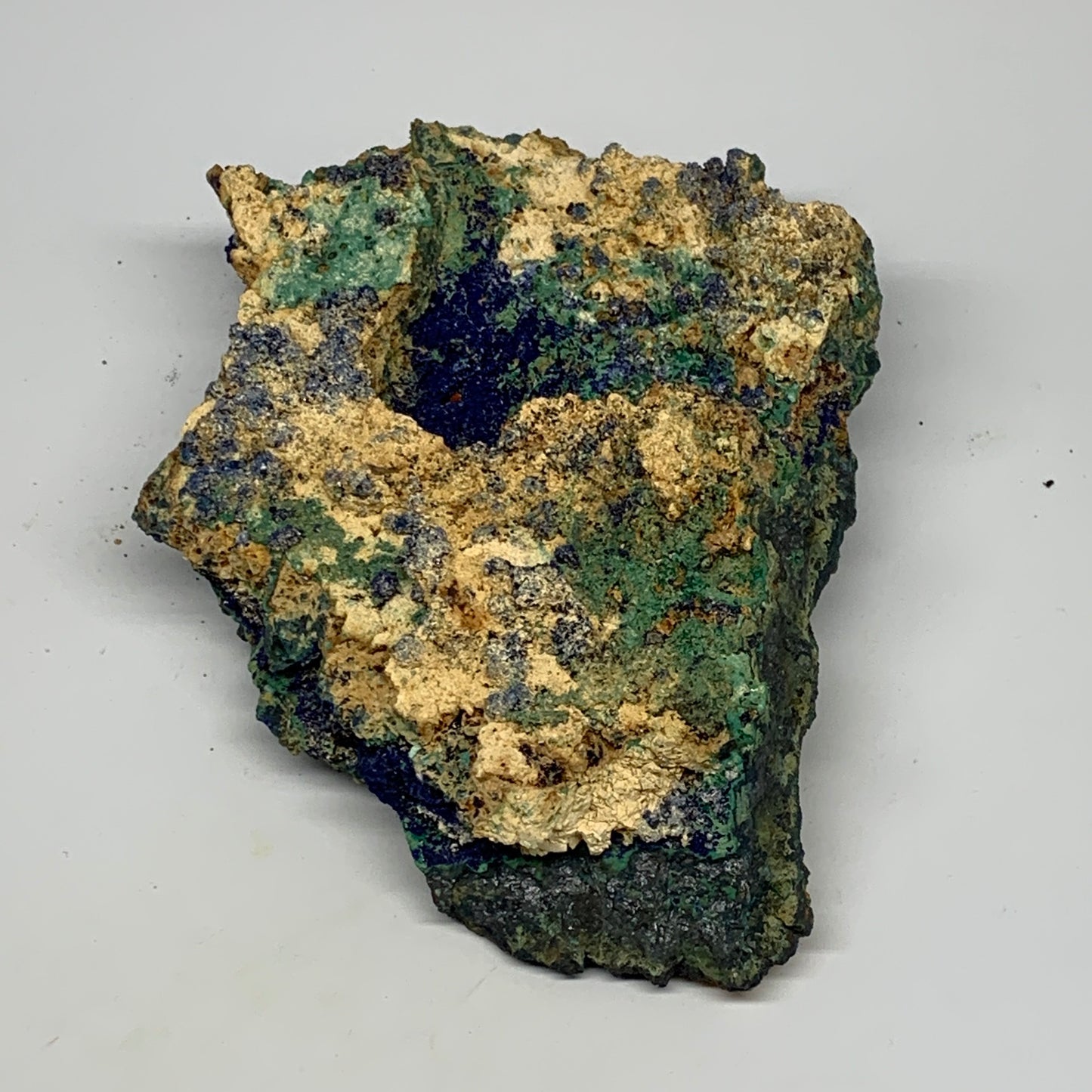 2080g, 9.5"x5.7"x1.8", Rough Azurite Malachite Mineral Specimen @Morocco, B10917