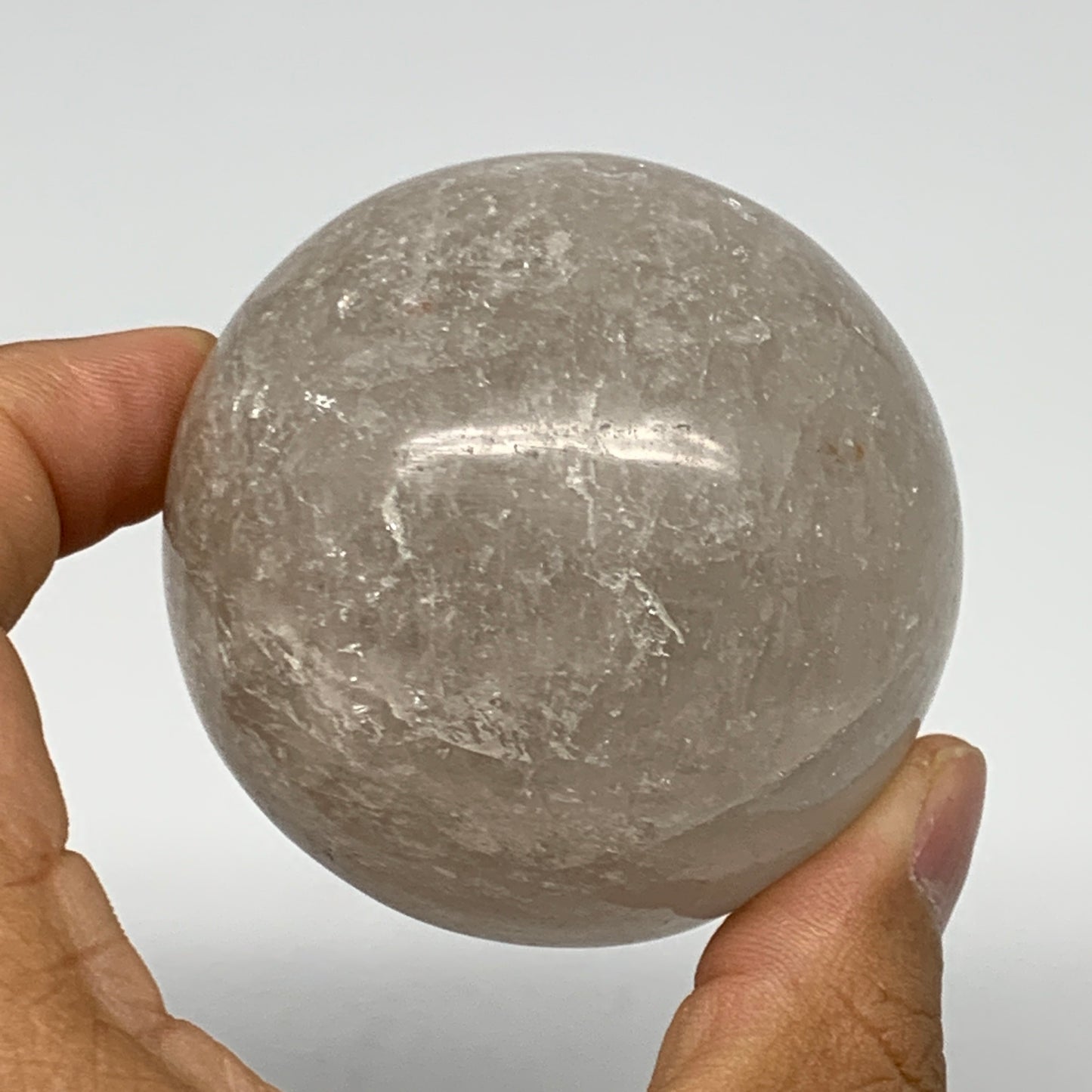 290.5g, 2.3"(59mm), Natural Quartz Sphere Crystal Gemstone Ball @Brazil, B22279